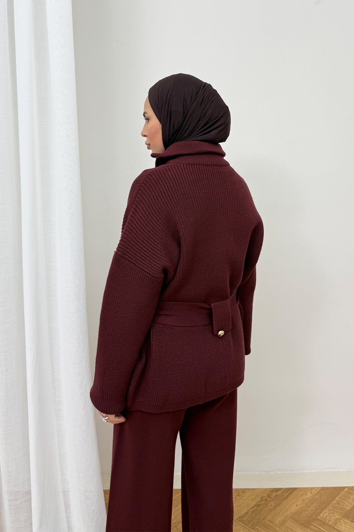 Kuşaklı Triko Takım 87-2680