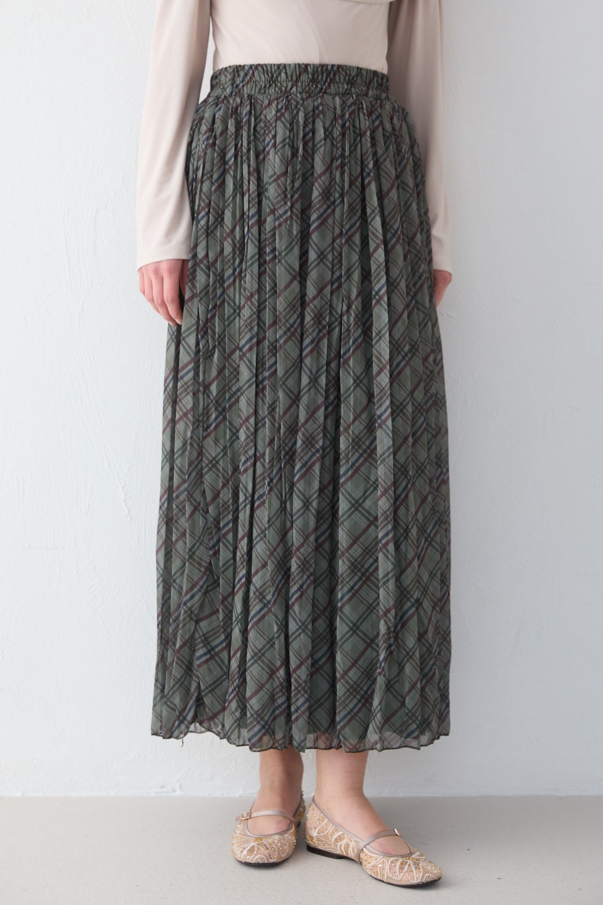 Desenli Etek 32-2749