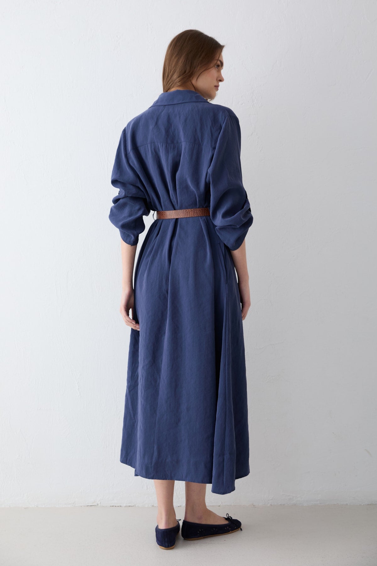 Kemerli Oversize Elbise 81-3270