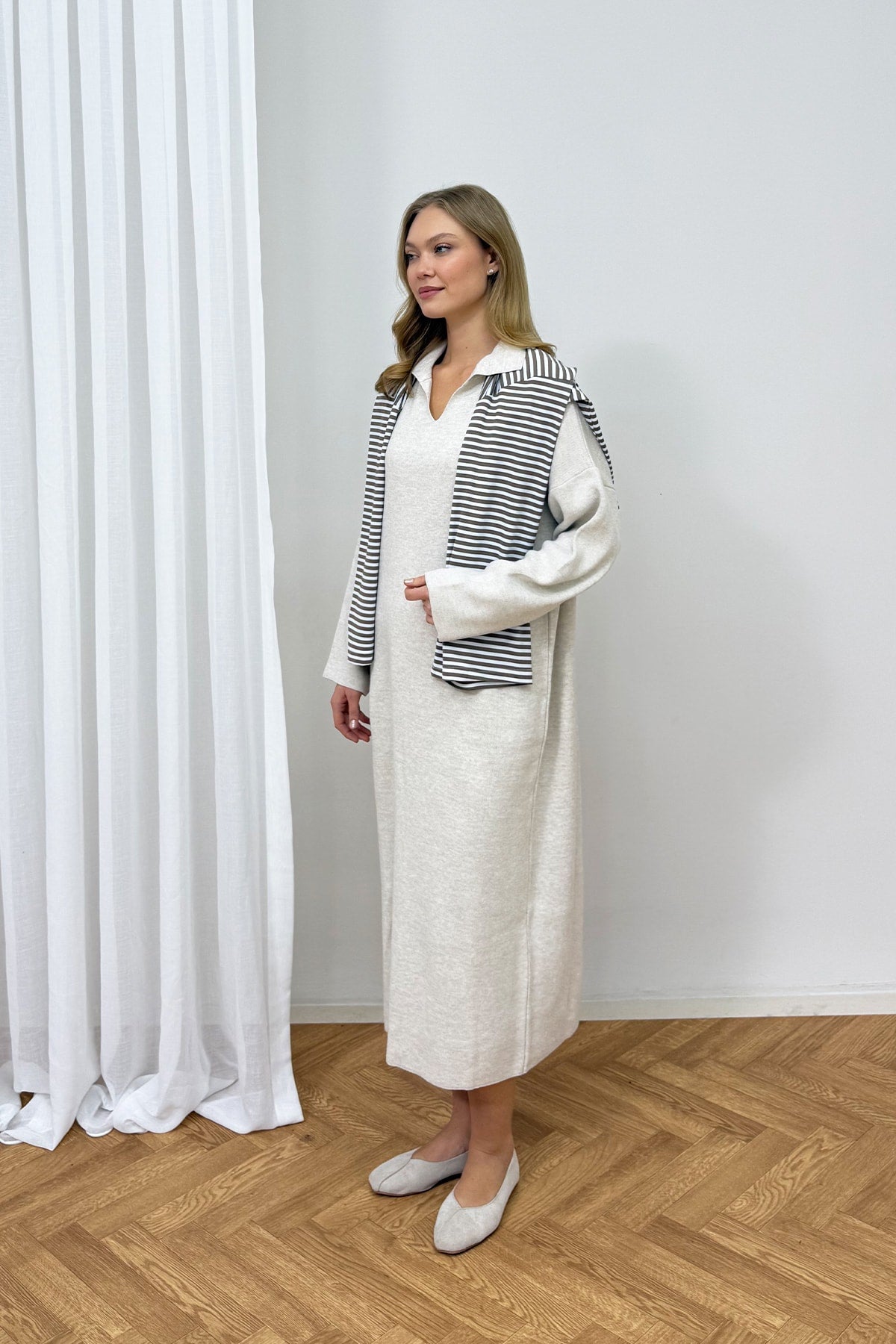 Triko Elbise 94-3049