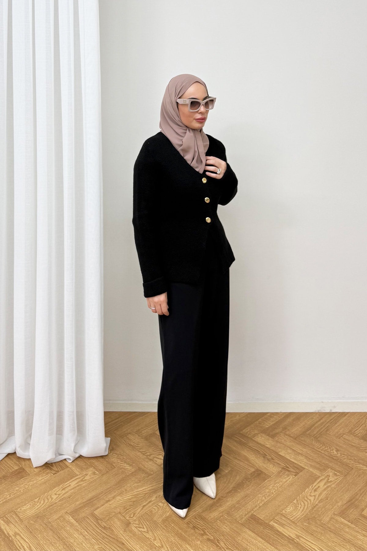 Düğmeli Triko Hırka 94-5029
