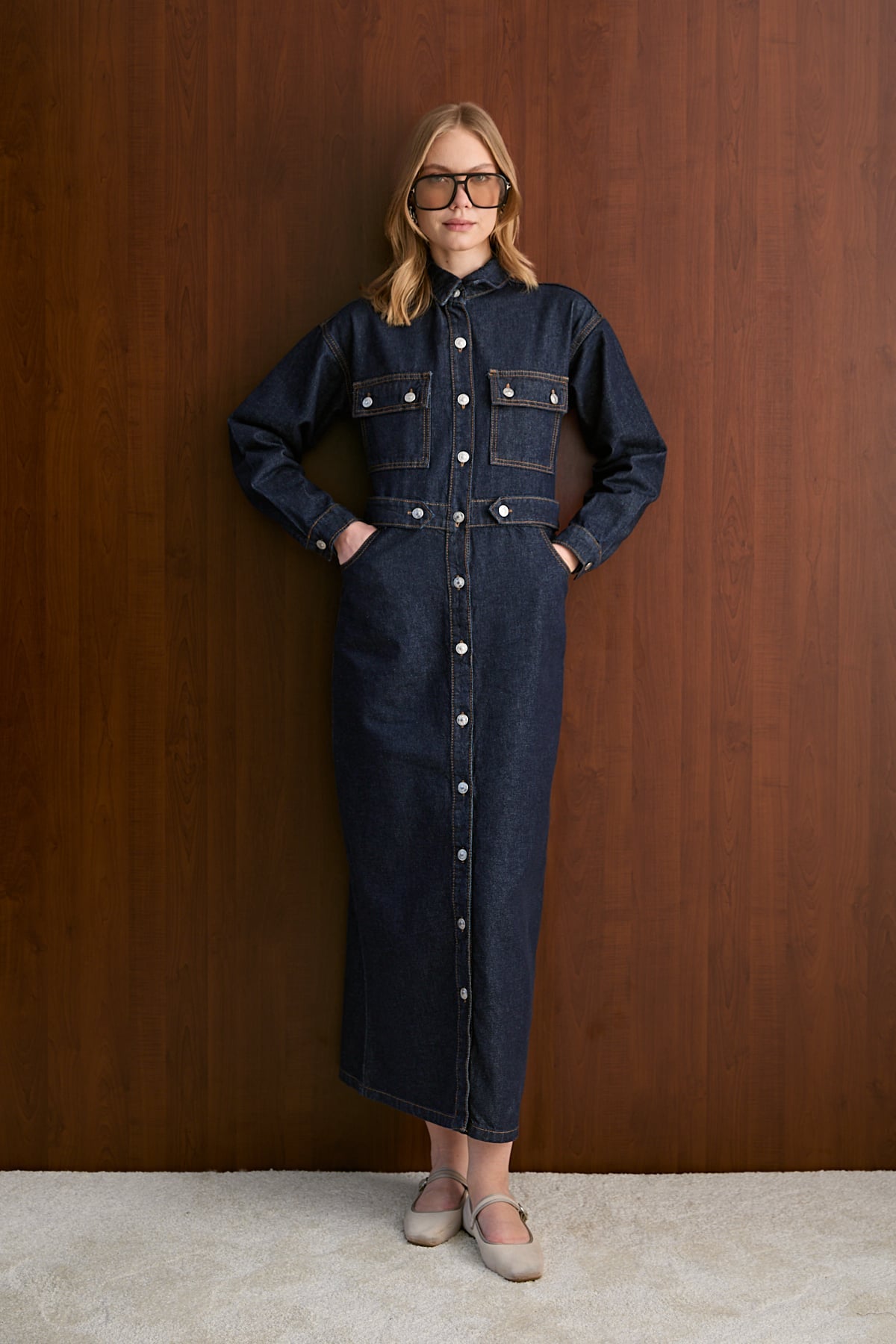 Denim Elbise 32-8100
