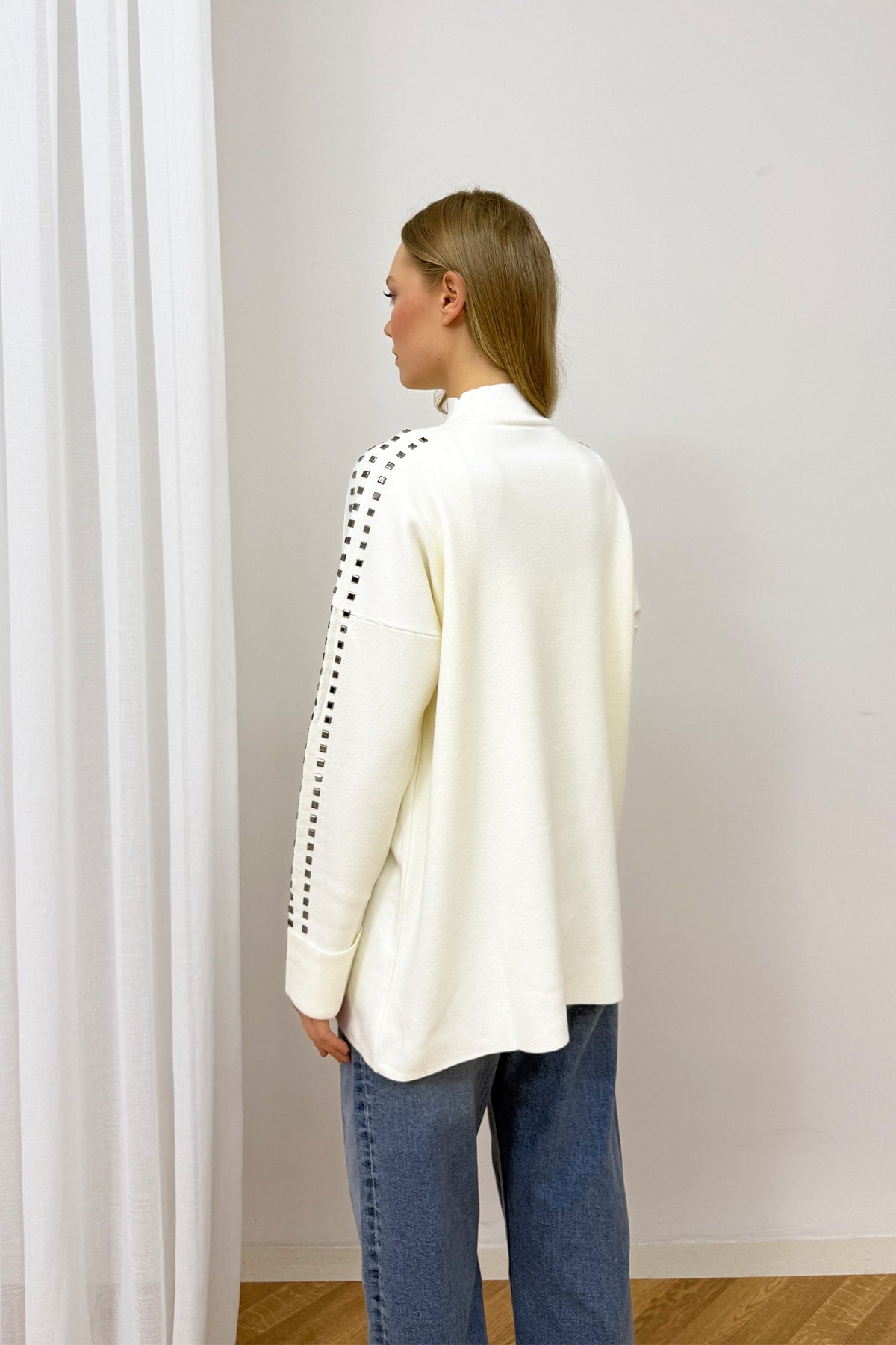 Aksesuarlı Triko Tunik 87-26150