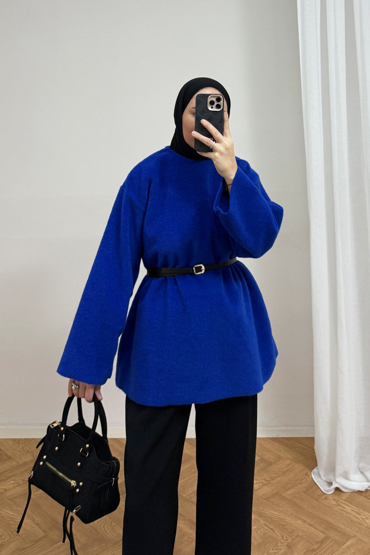 Kemerli Keçe Tunik 3-4617