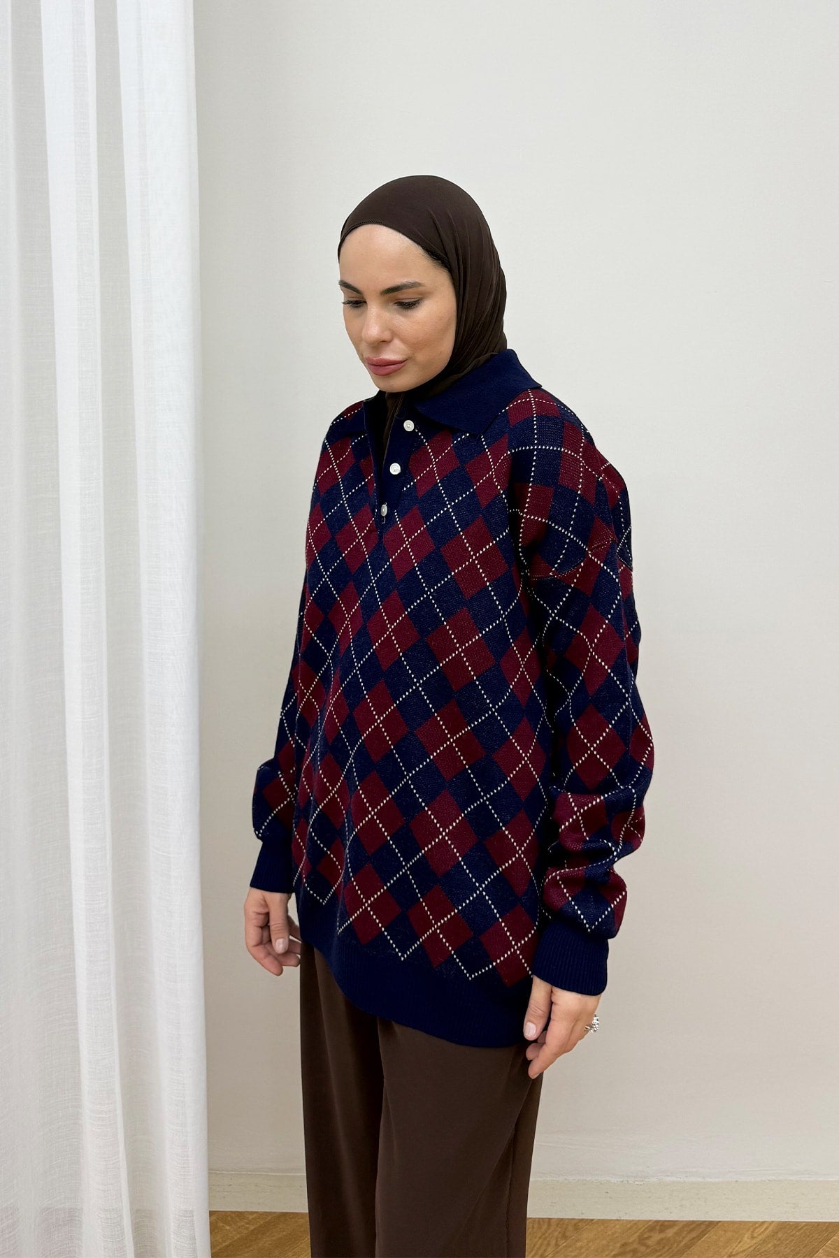 Desenli Triko Kazak 87-25790