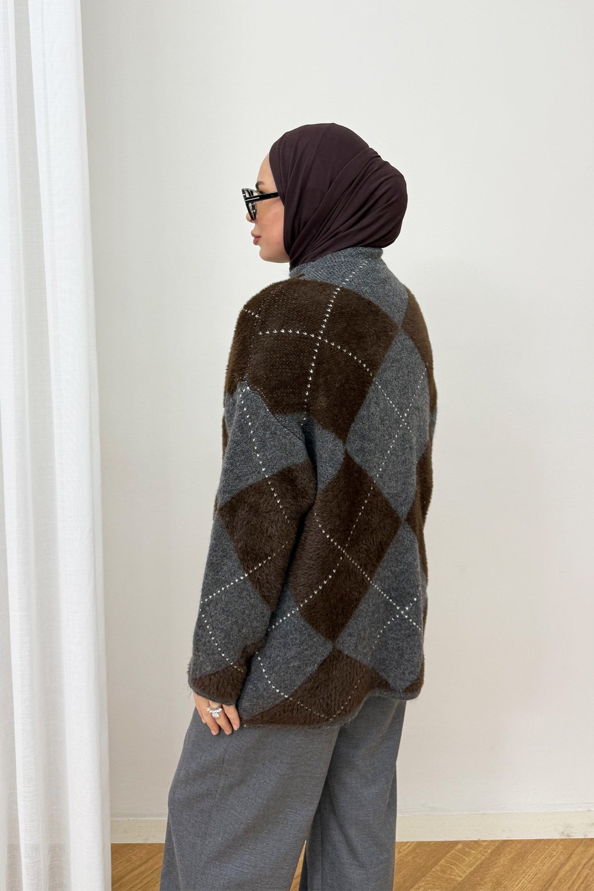 Desenli Triko Kazak 94-5040