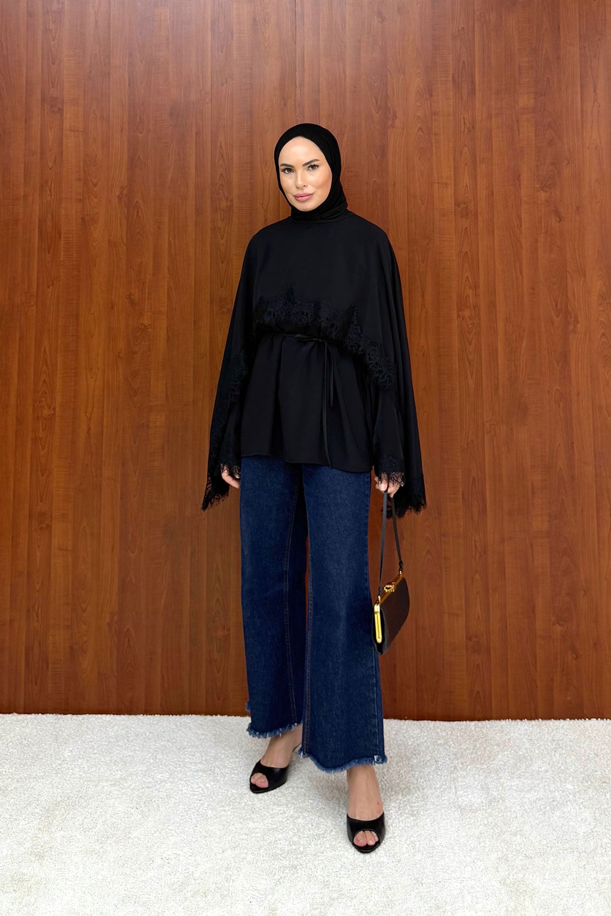 Dantelli Pelerin Tunik 32-2886