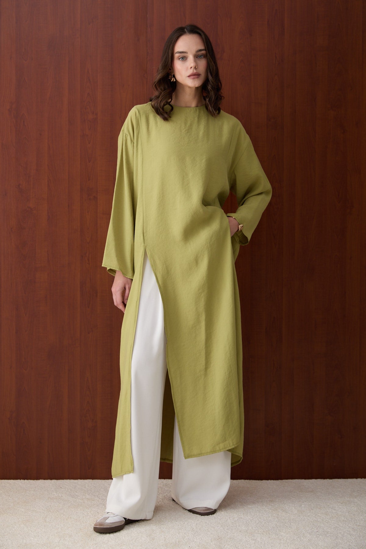 Yırtmaçlı Modal Tunik 32-2880