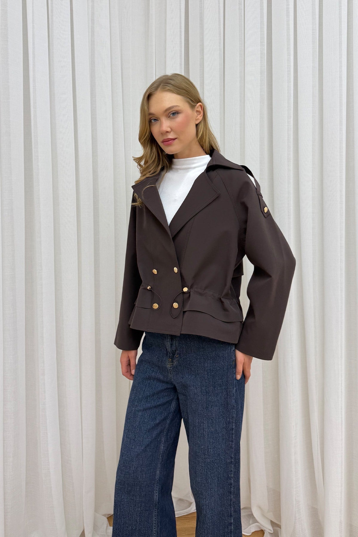 Çıtçıtlı Kısa Trench 12-70169
