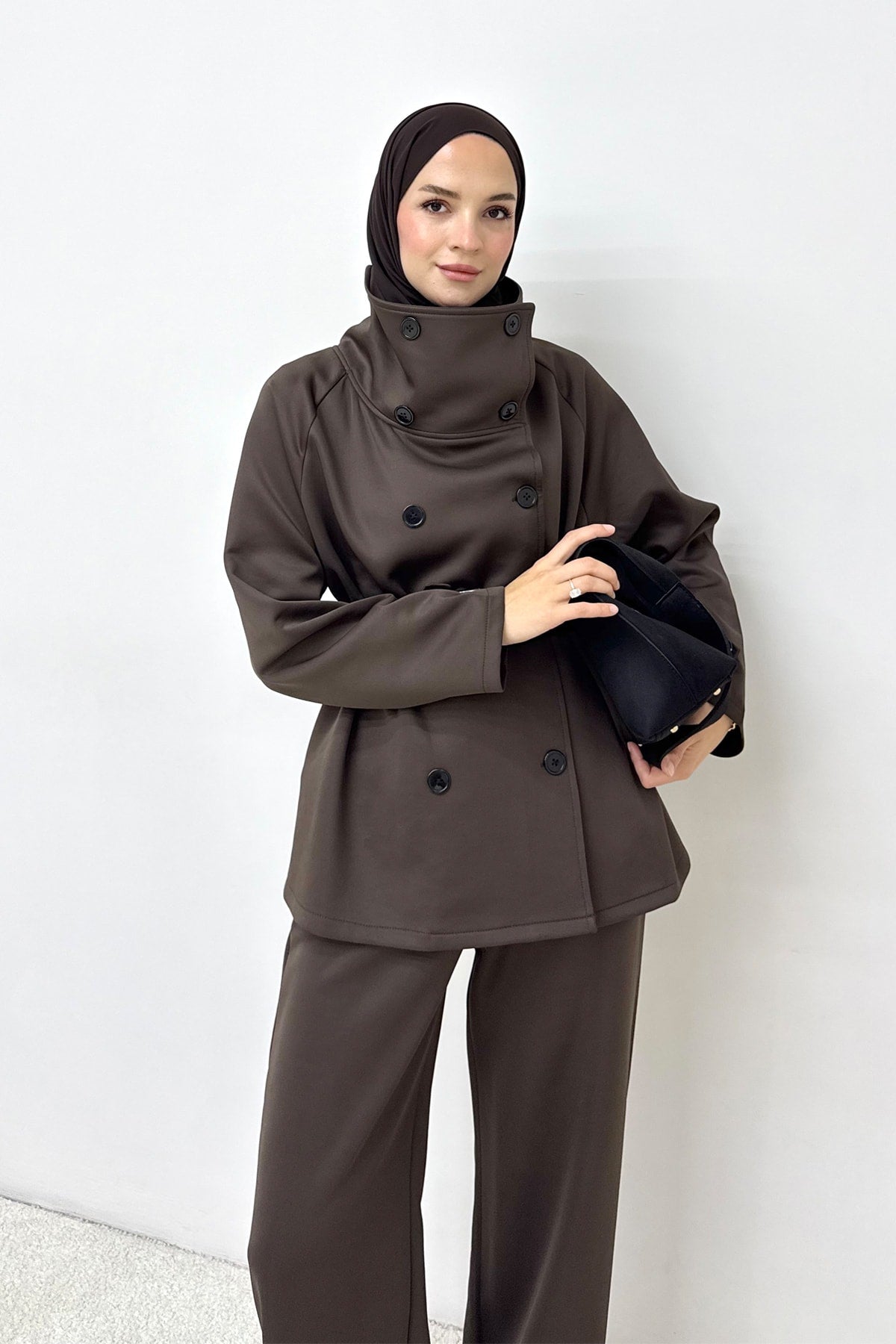 Düğmeli Scuba Takım 87-20298