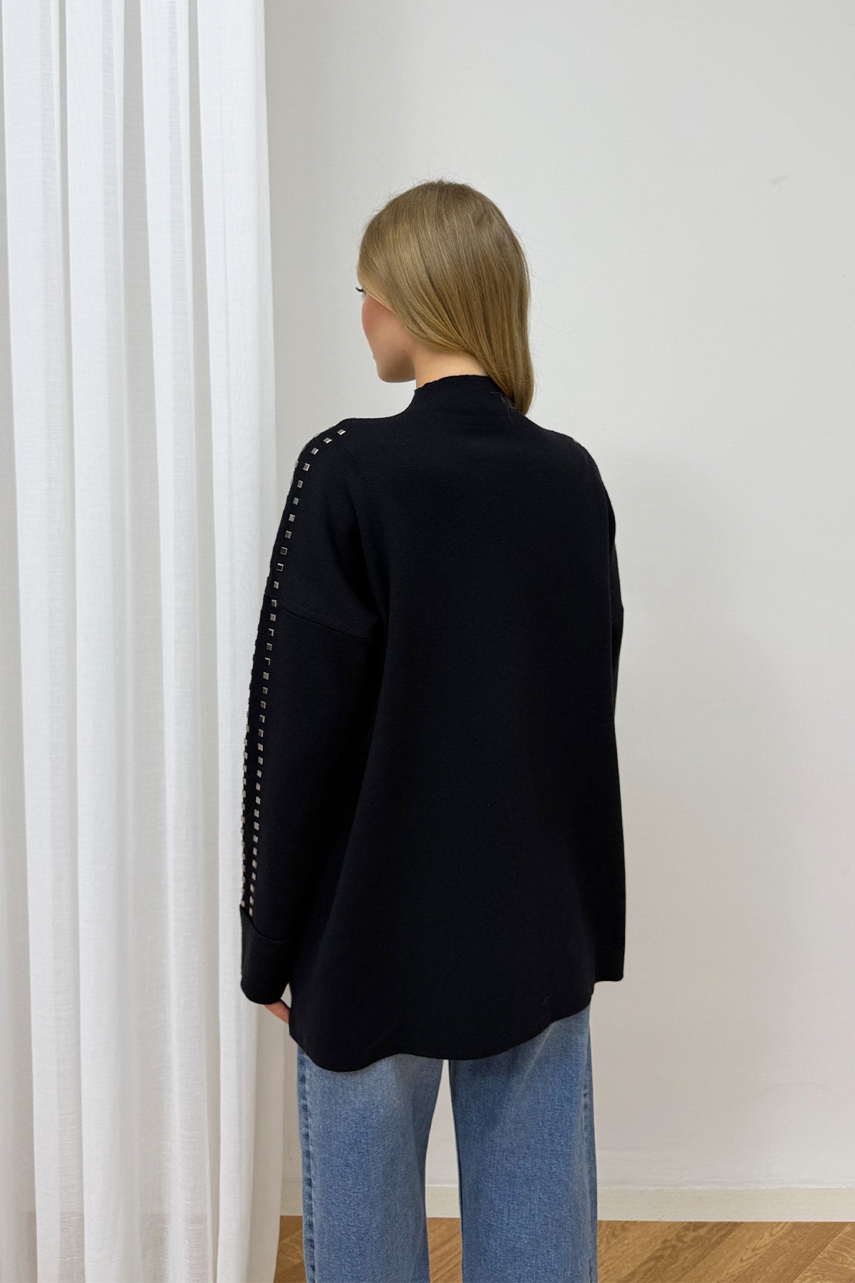 Aksesuarlı Triko Tunik 87-26150