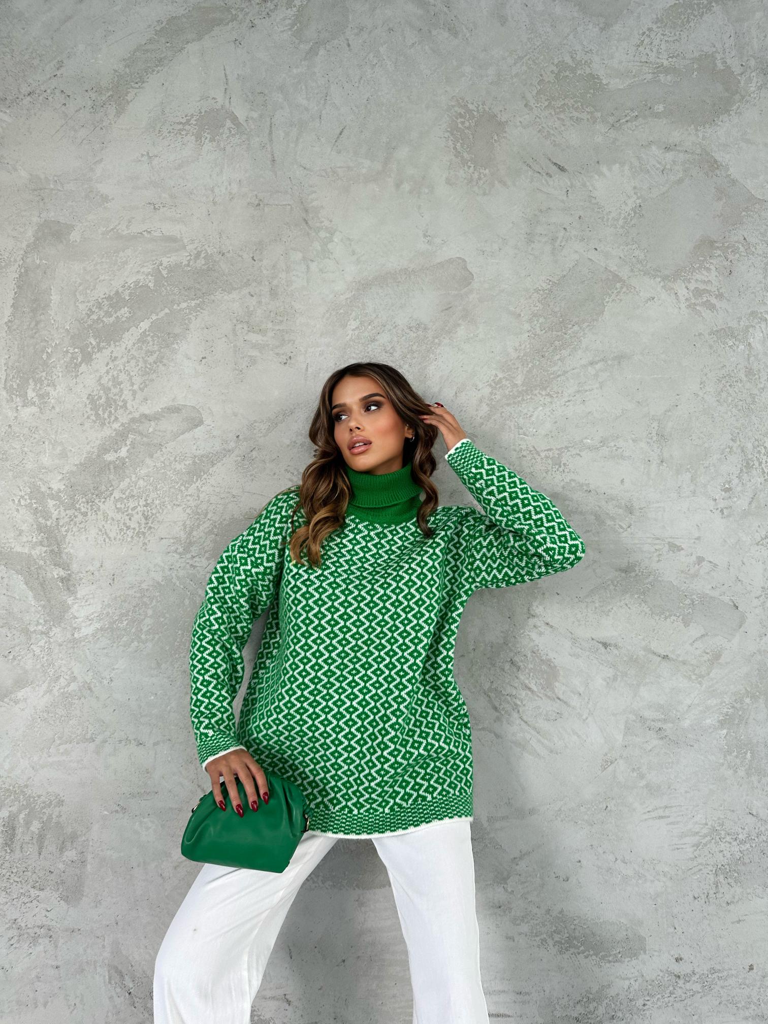 Dama Desen İpek Kazak