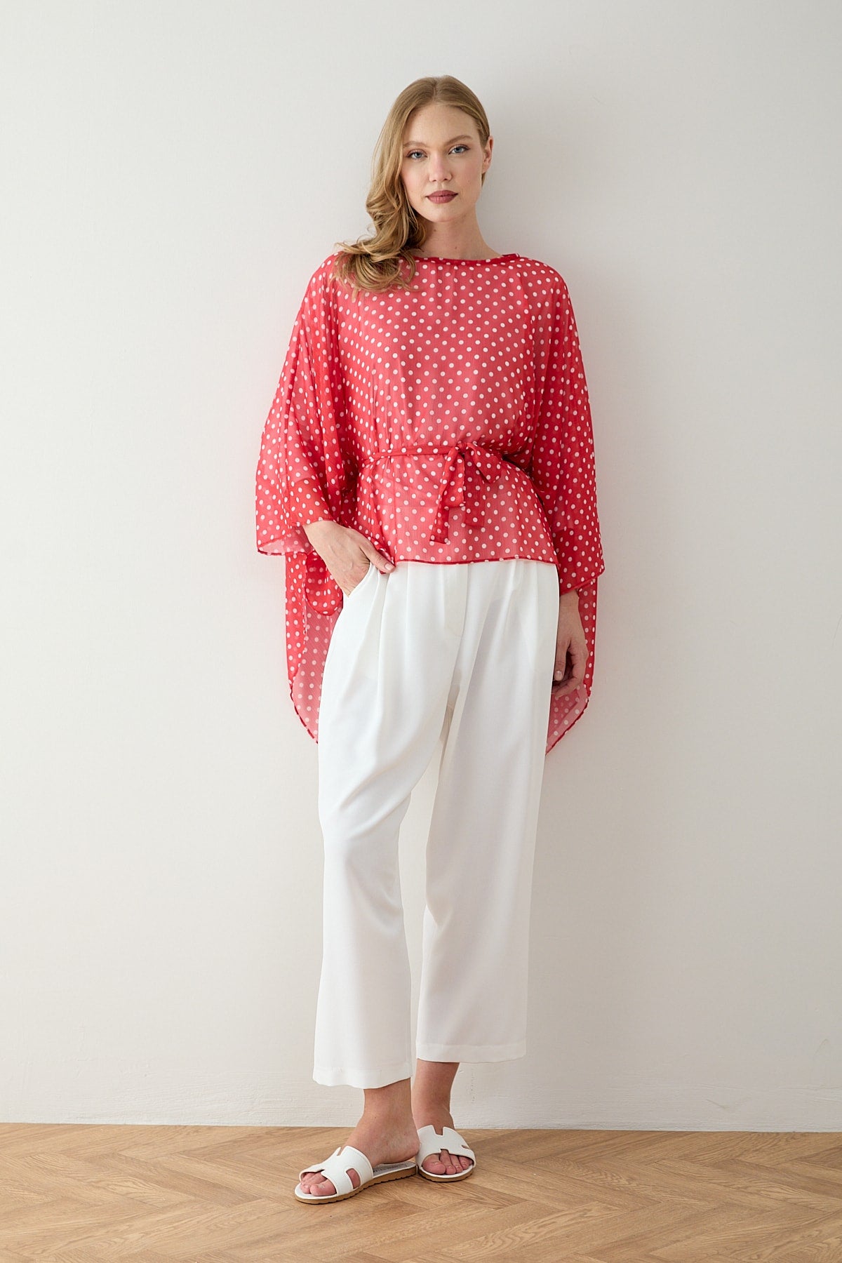 Puantiye Pelerin Tunik 12-5419