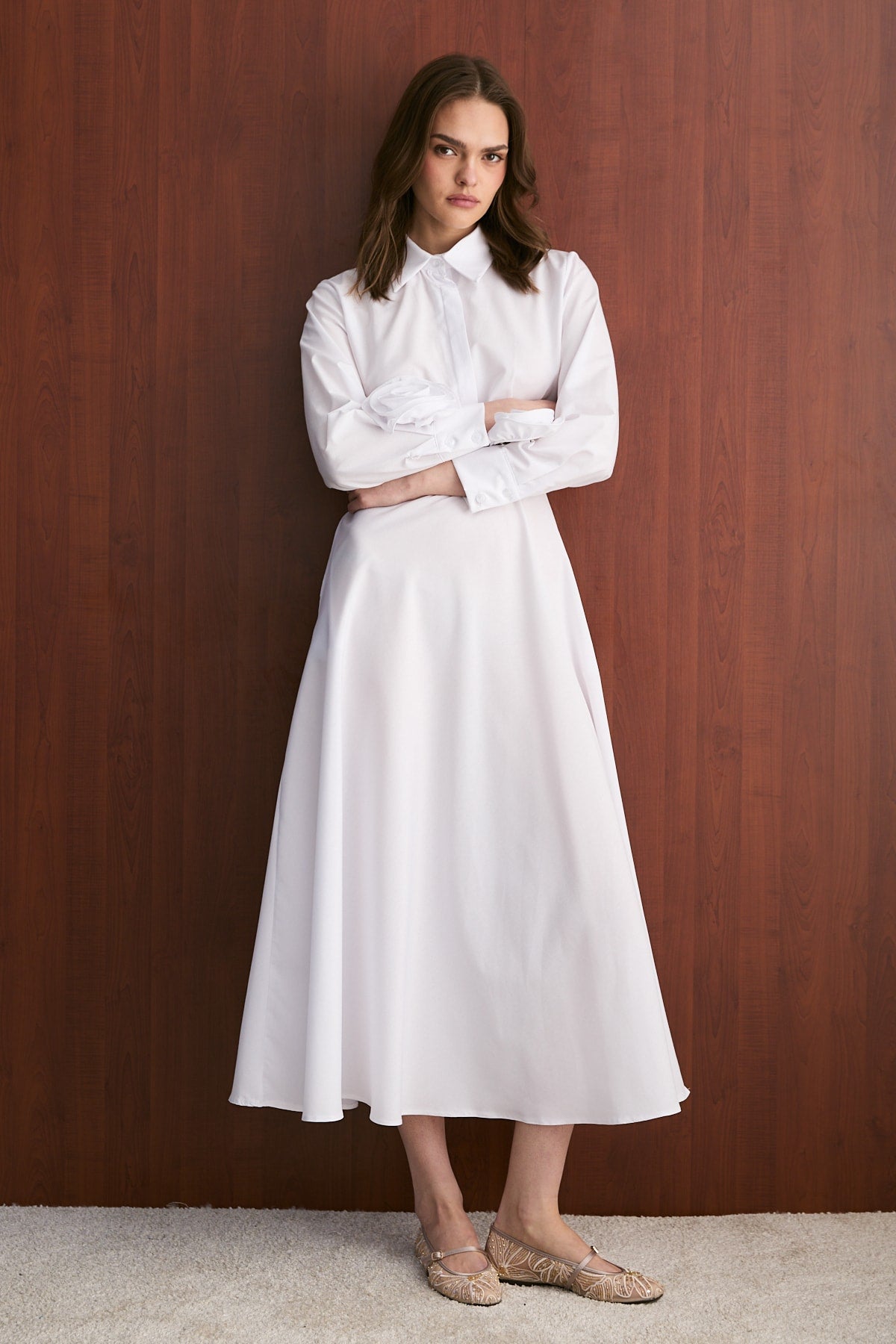 Poplin Elbise 32-2739