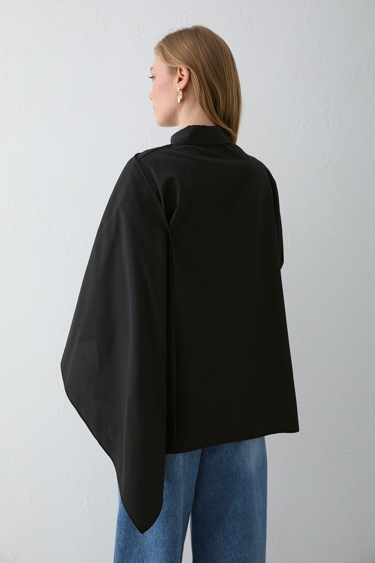 Şal Detaylı Poplin Gömlek 32-2757