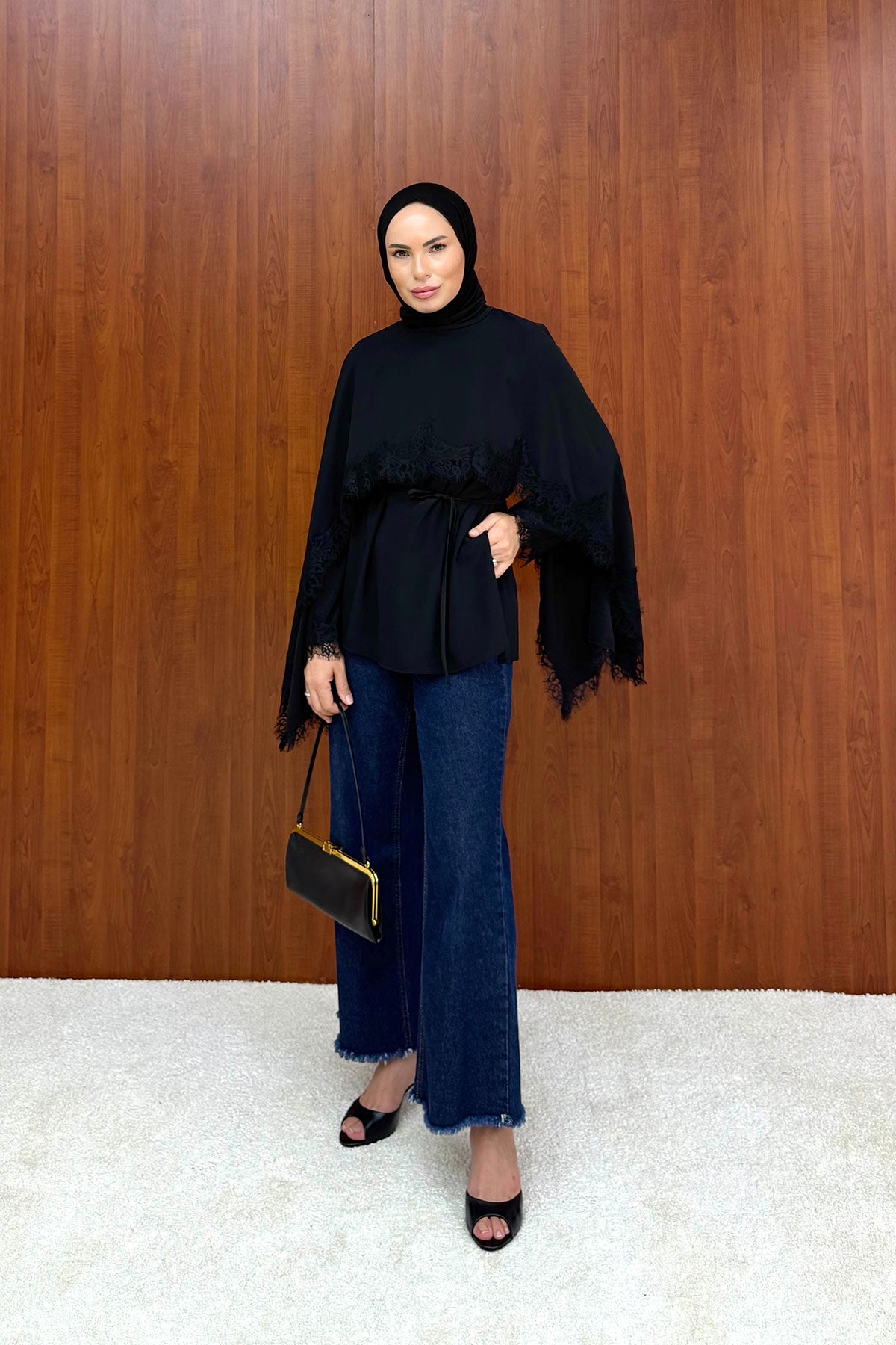 Dantelli Pelerin Tunik 32-2886