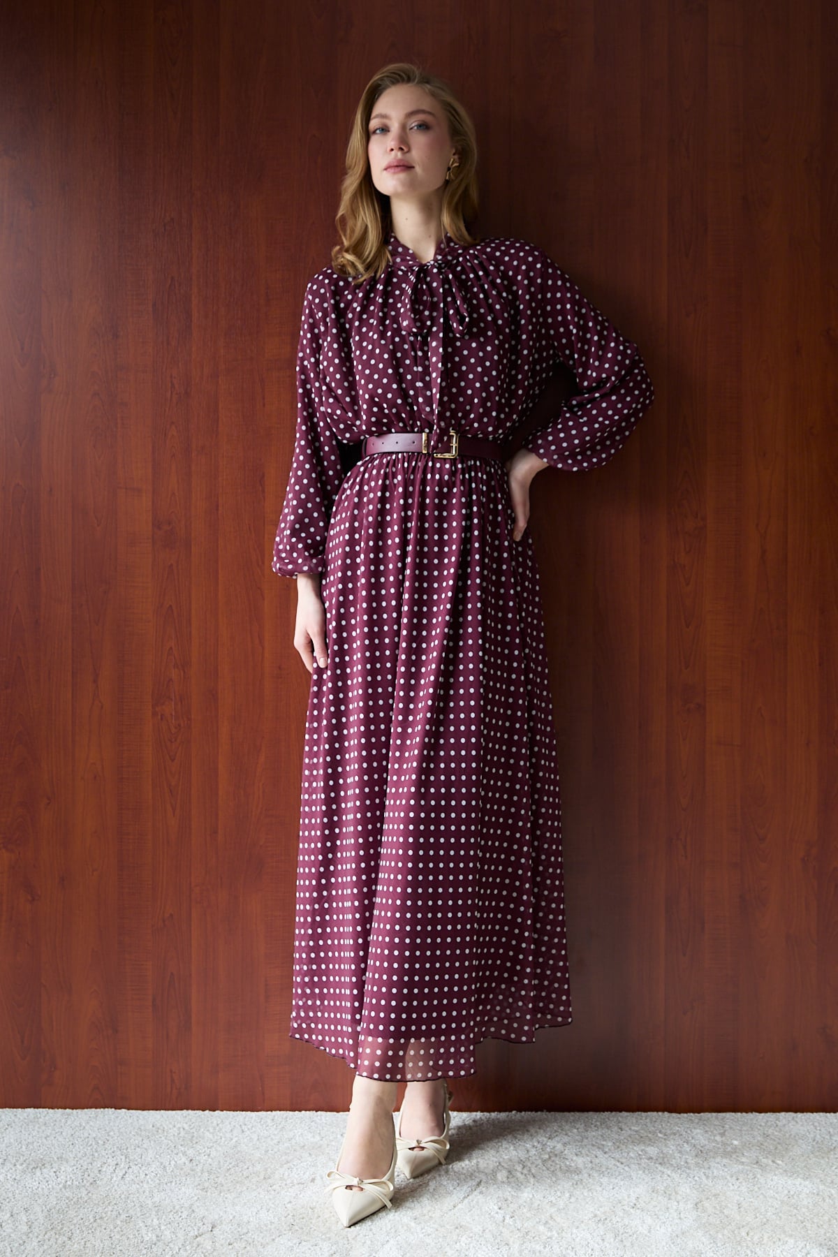 Puantiye Elbise 32-2724