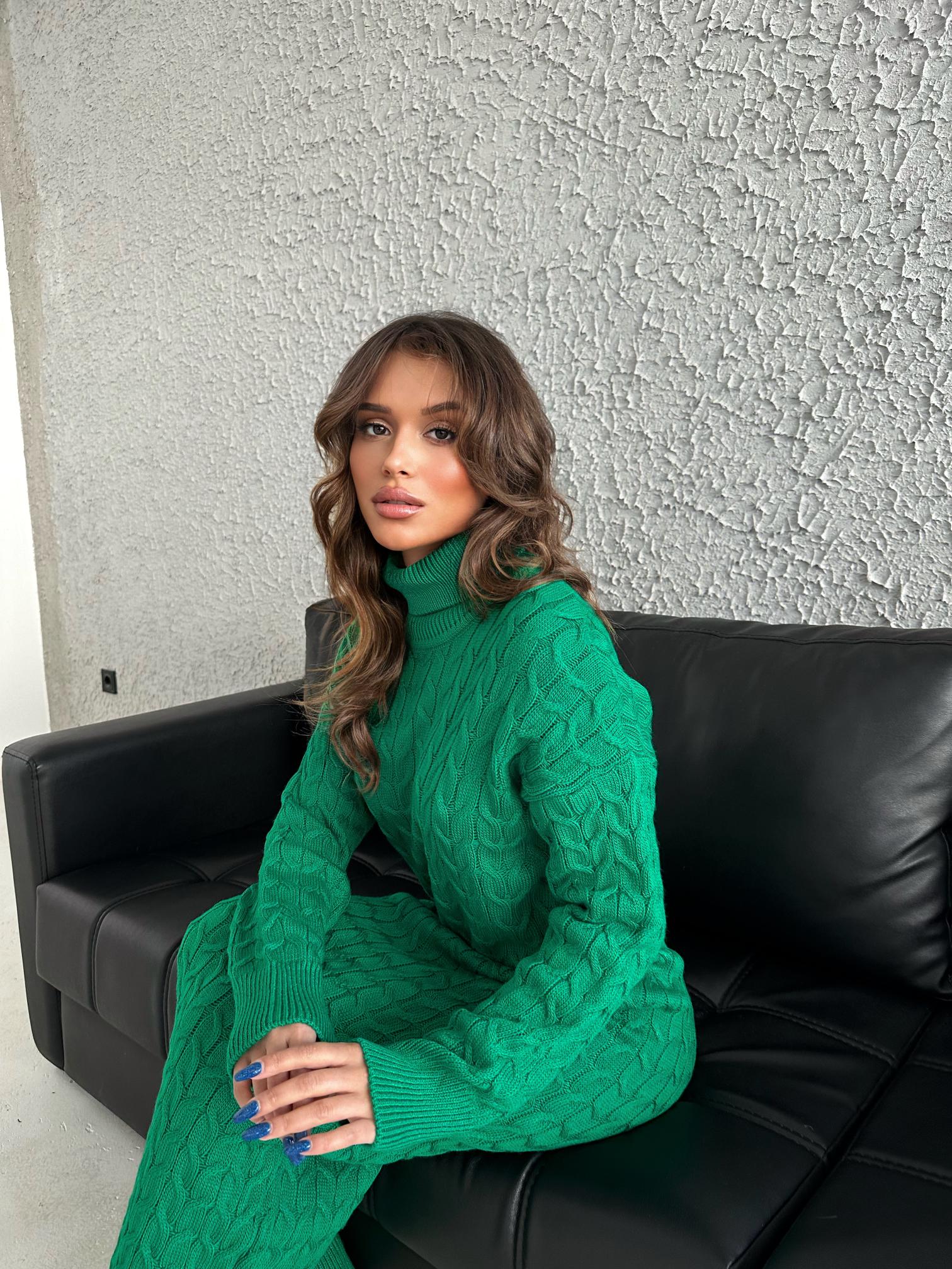 Saç Örgülü Triko Elbise