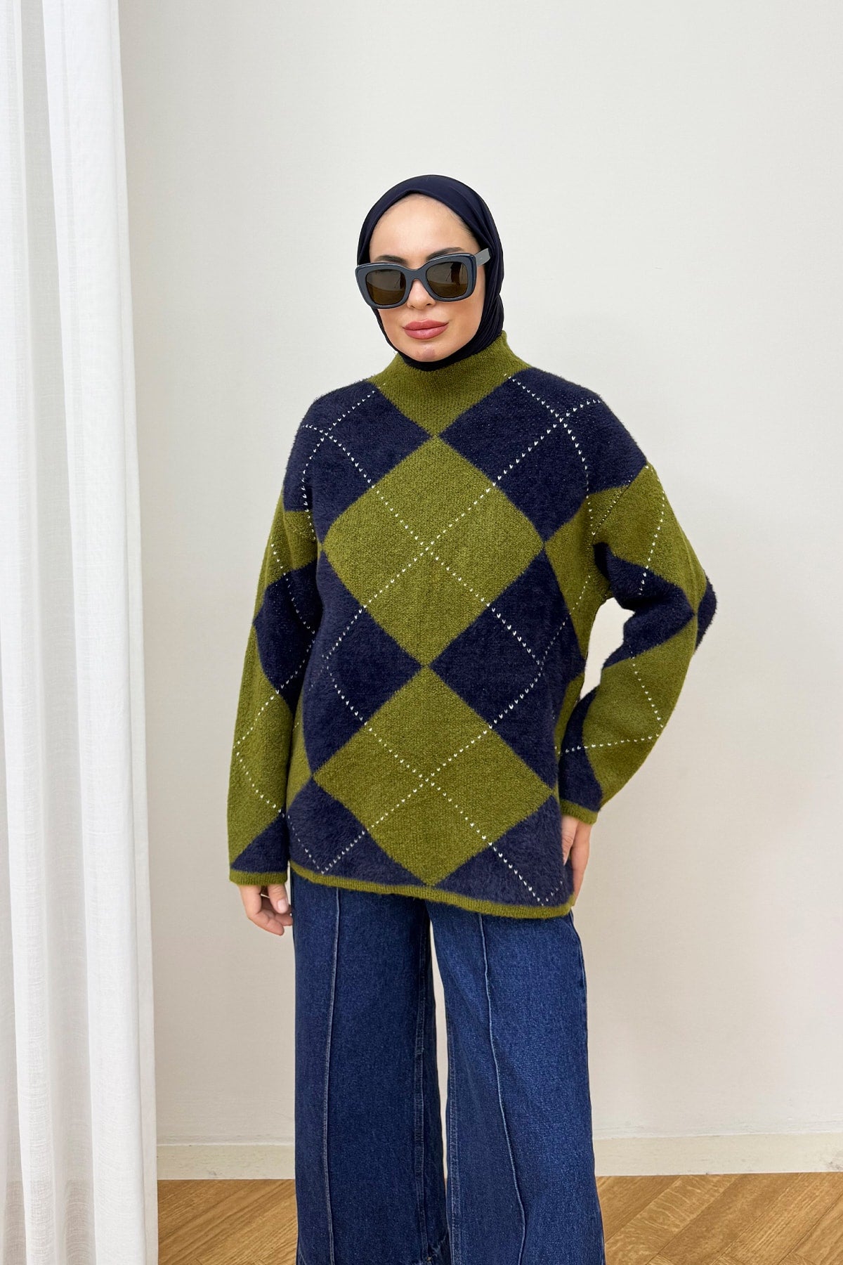 Desenli Triko Kazak 94-5040