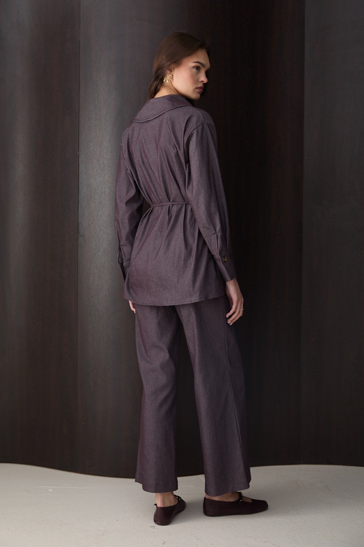 Düğmeli Denim Takım 32-2792