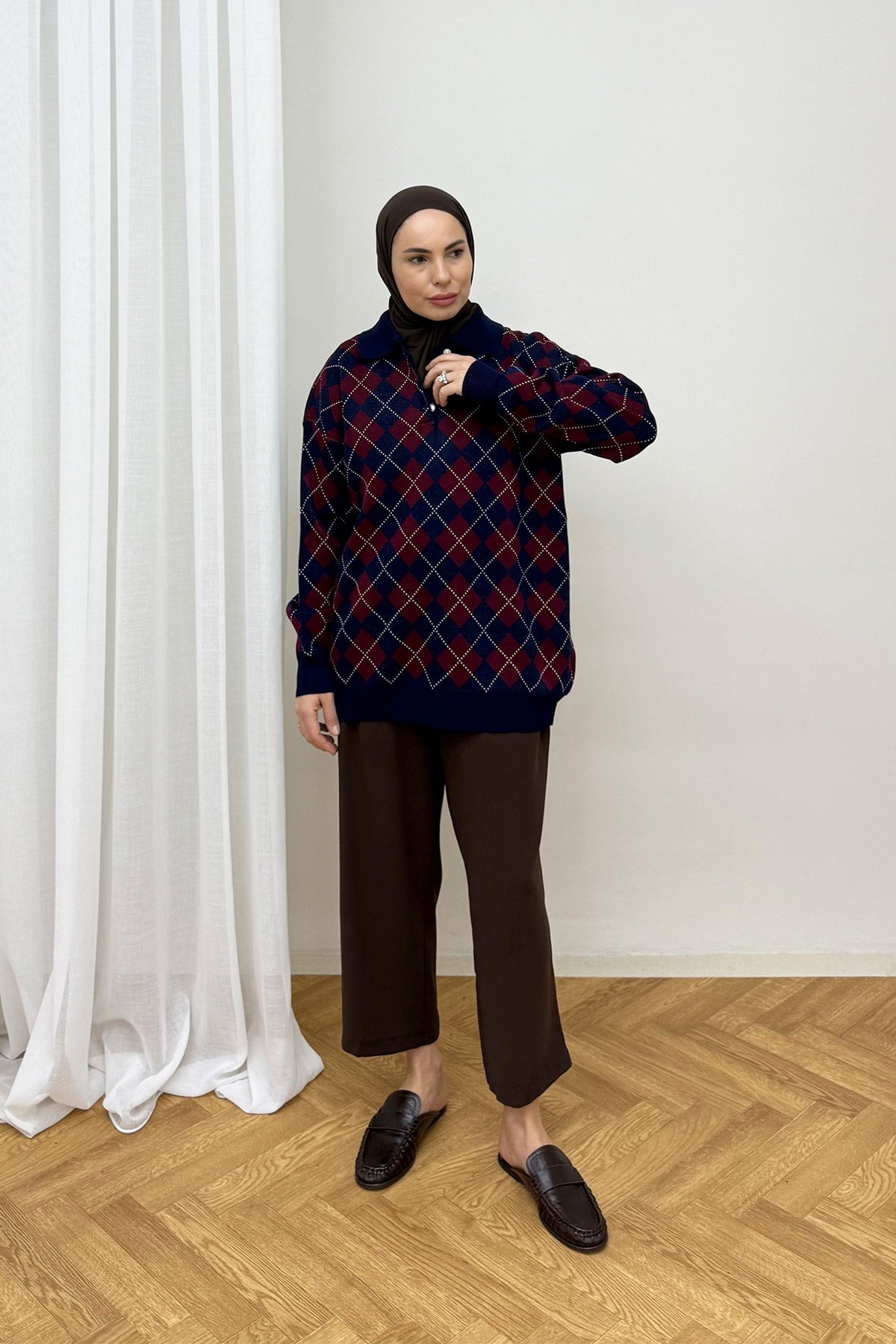Desenli Triko Kazak 87-25790
