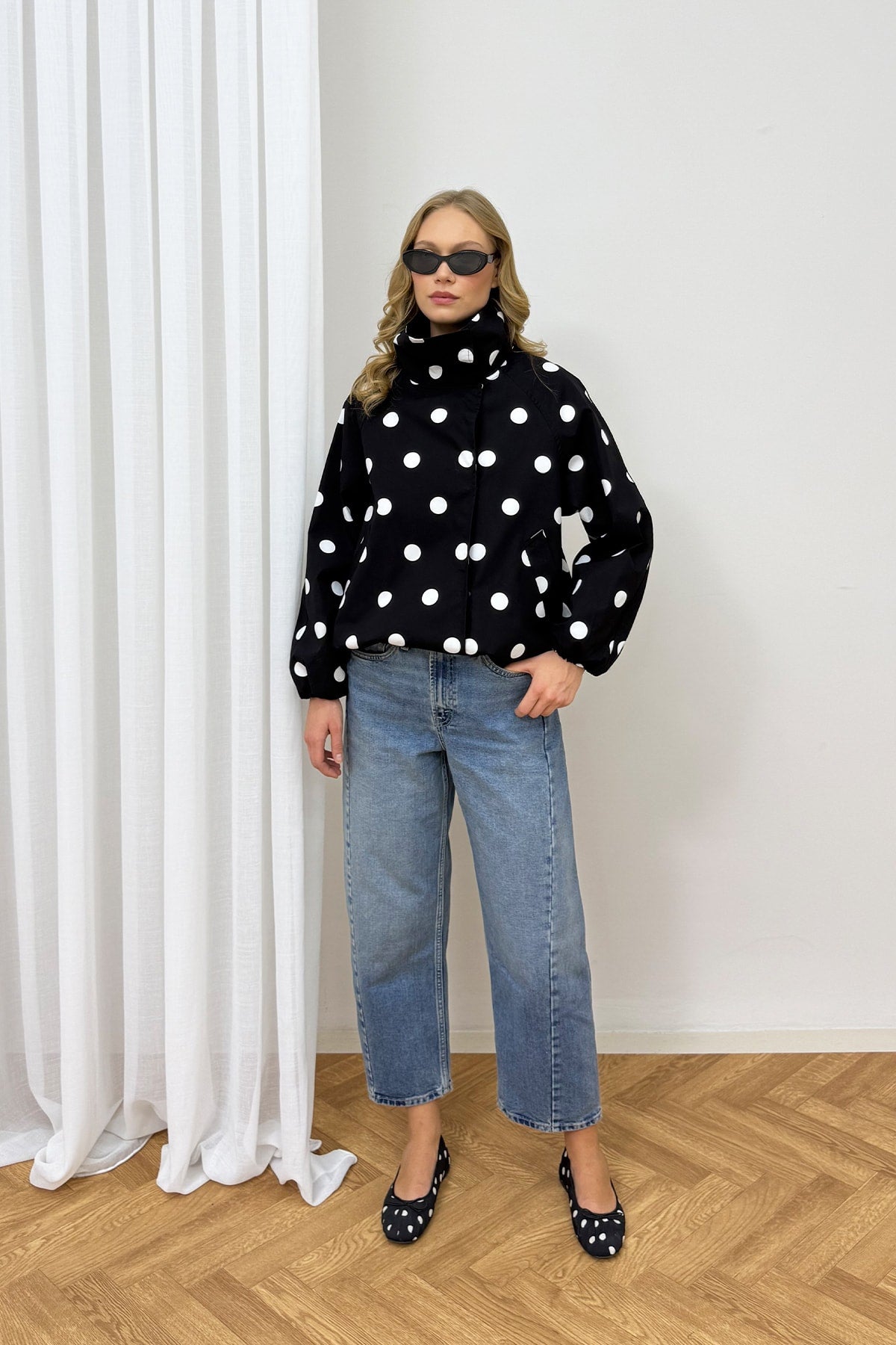 Puantiye Bomber Ceket 12-70208