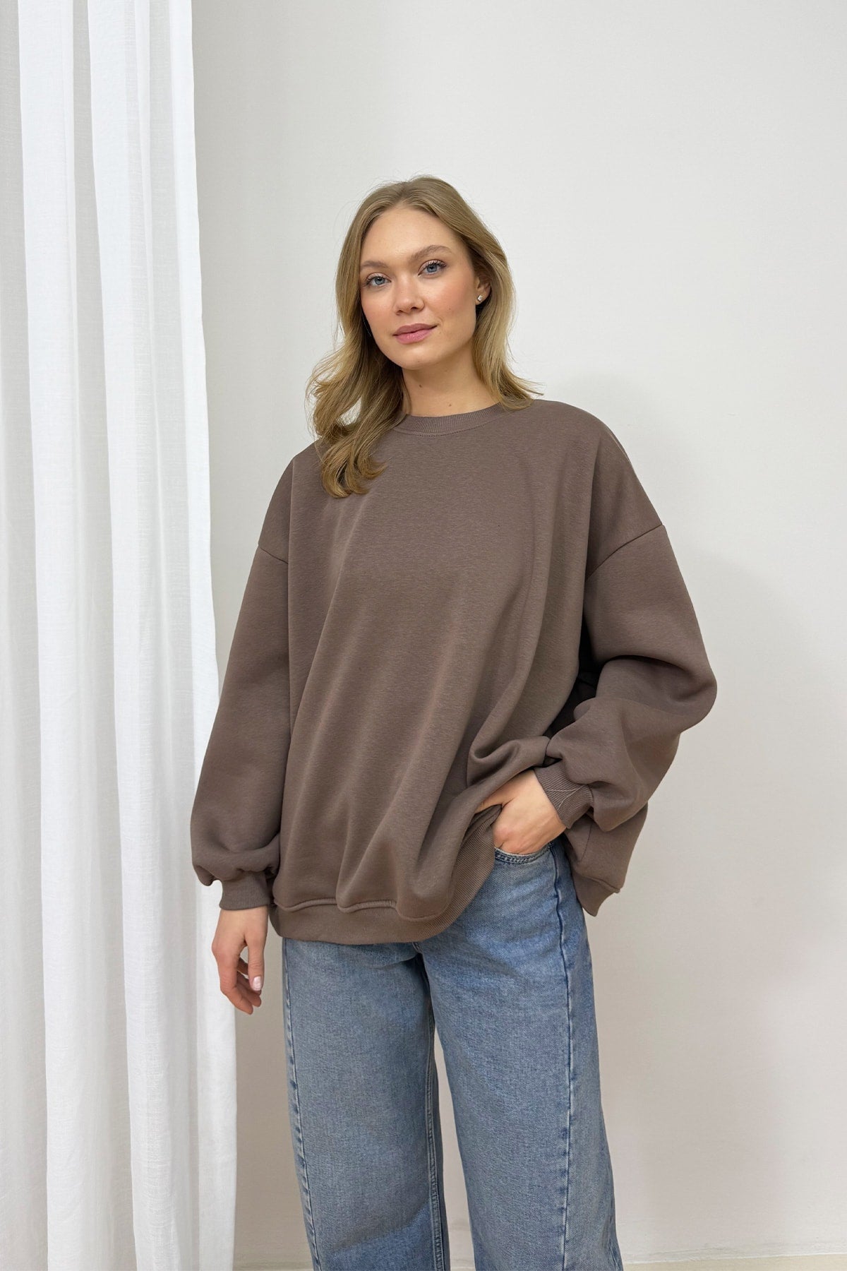 Şardonlu Üç İplik Sweat 102-2762