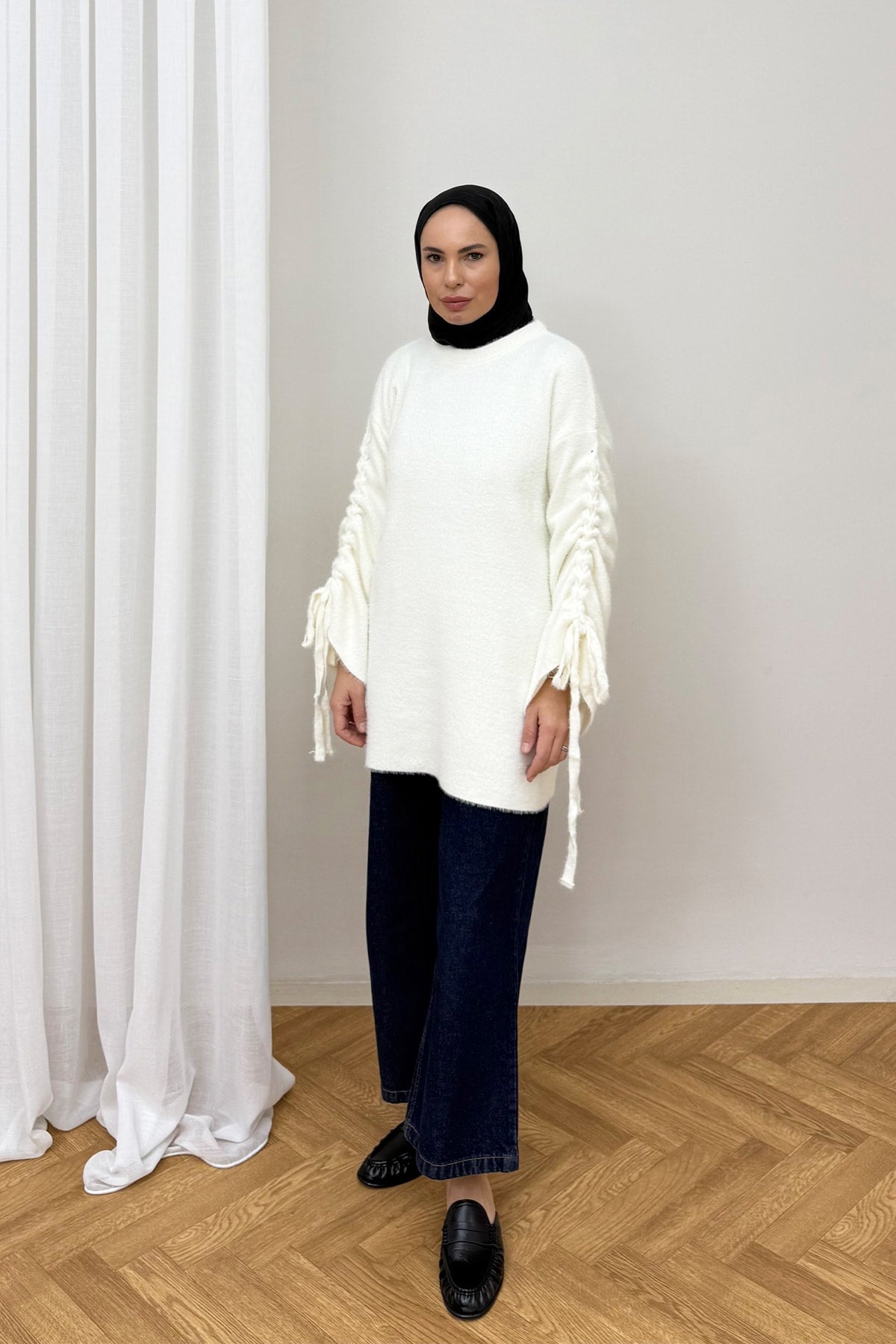 Kolu Bağlamalı Triko Kazak 80-8426