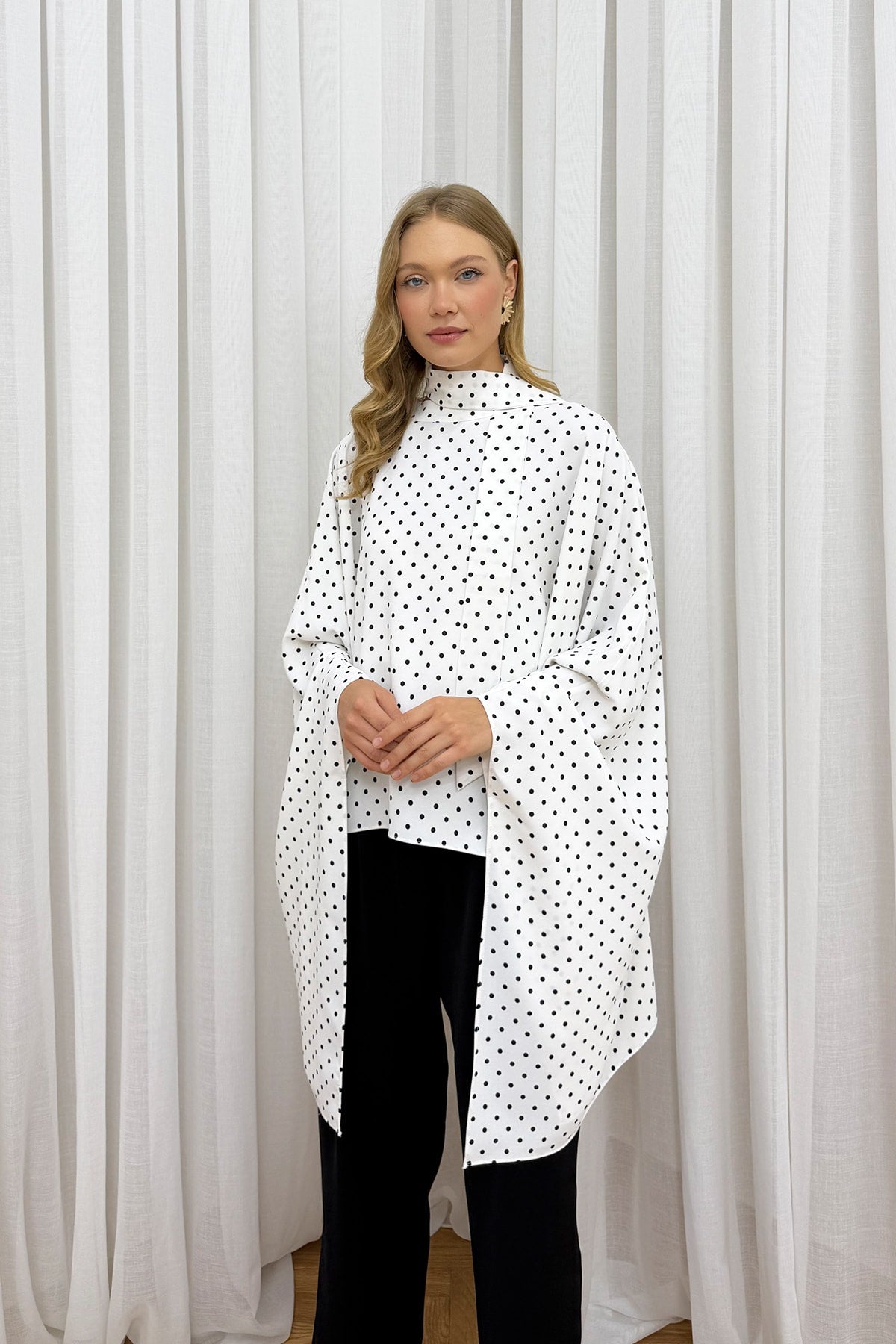Puantiye Pelerin Tunik 32-2004-1