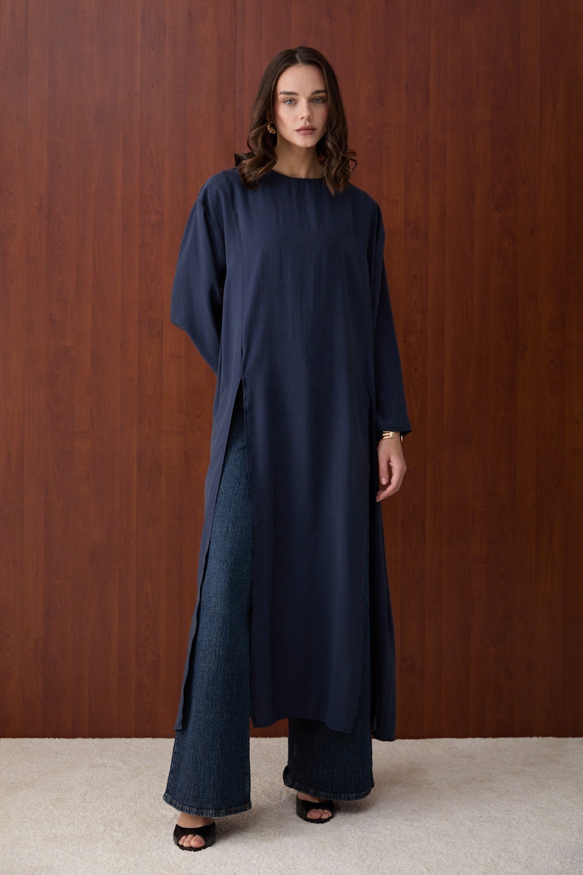 Yırtmaçlı Modal Tunik 32-2880