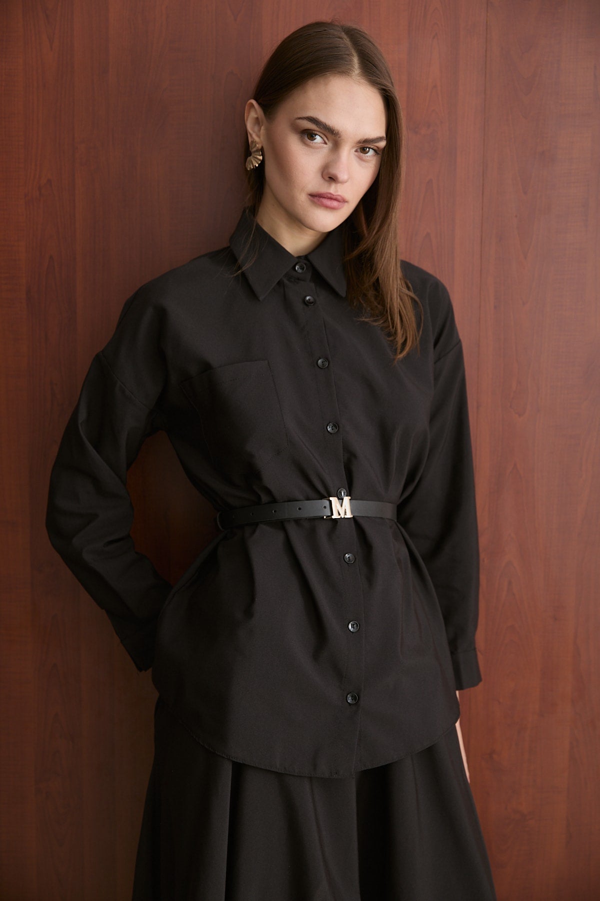 Kemerli Etekli Poplin Takım 32-2603