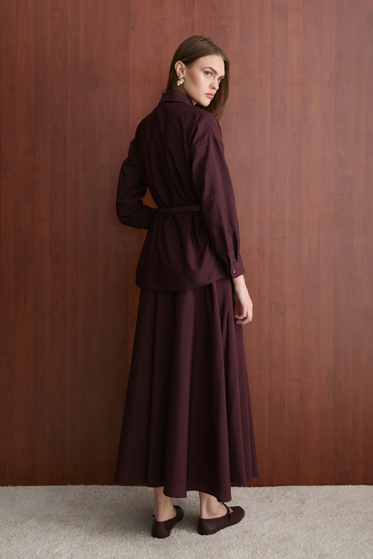 Kemerli Etekli Poplin Takım 32-2603