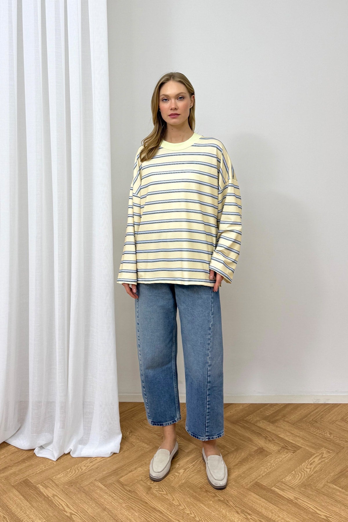 Çizgili Basic Tunik 79-7020