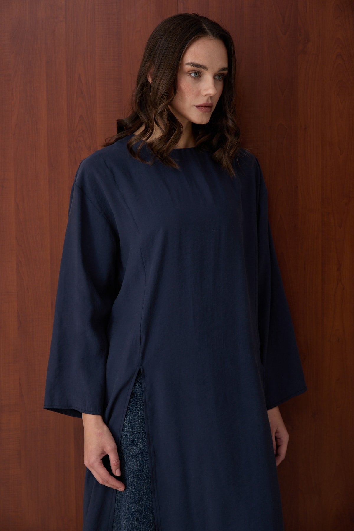 Yırtmaçlı Modal Tunik 32-2880