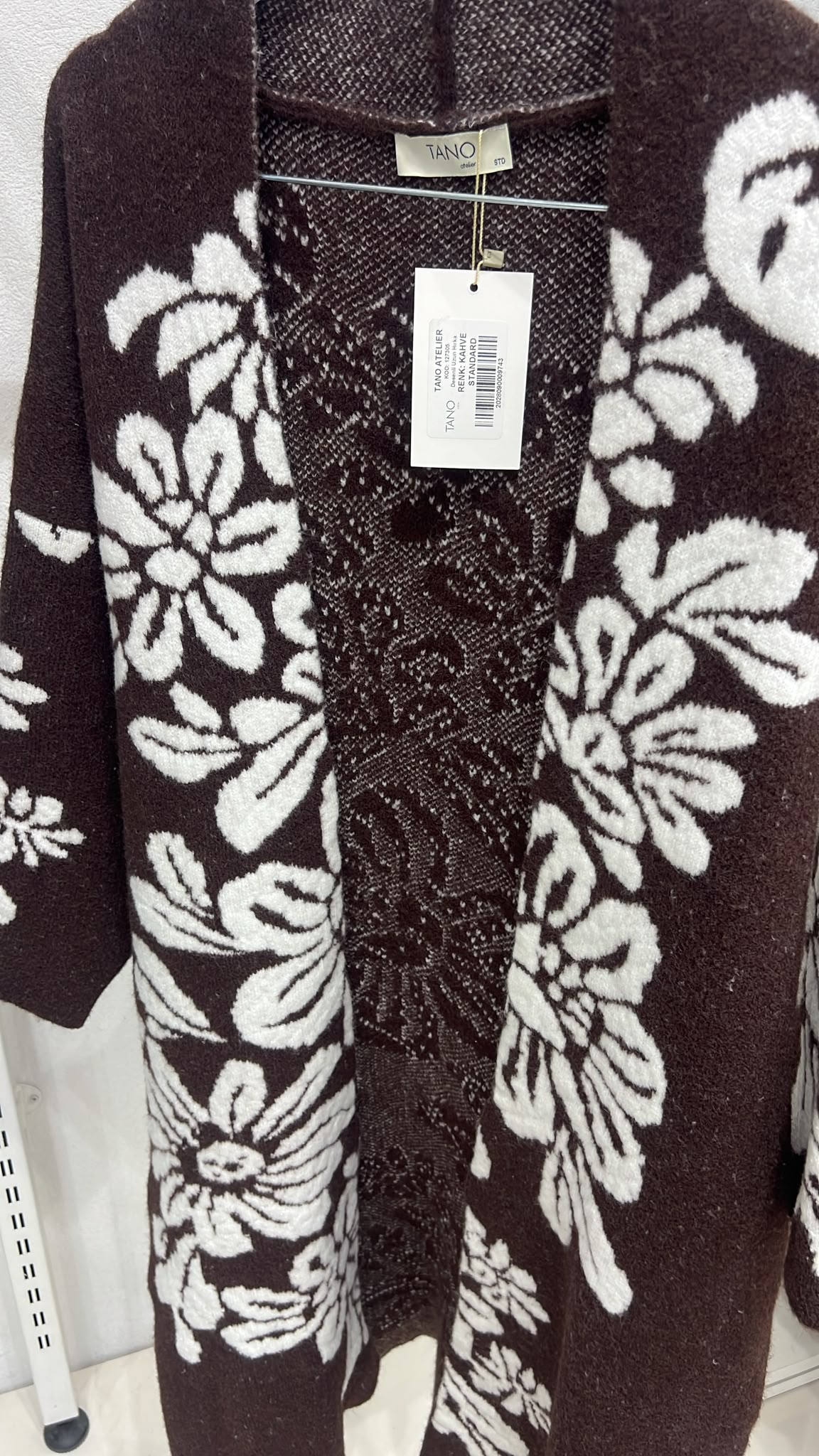 Desenli Uzun Hırka