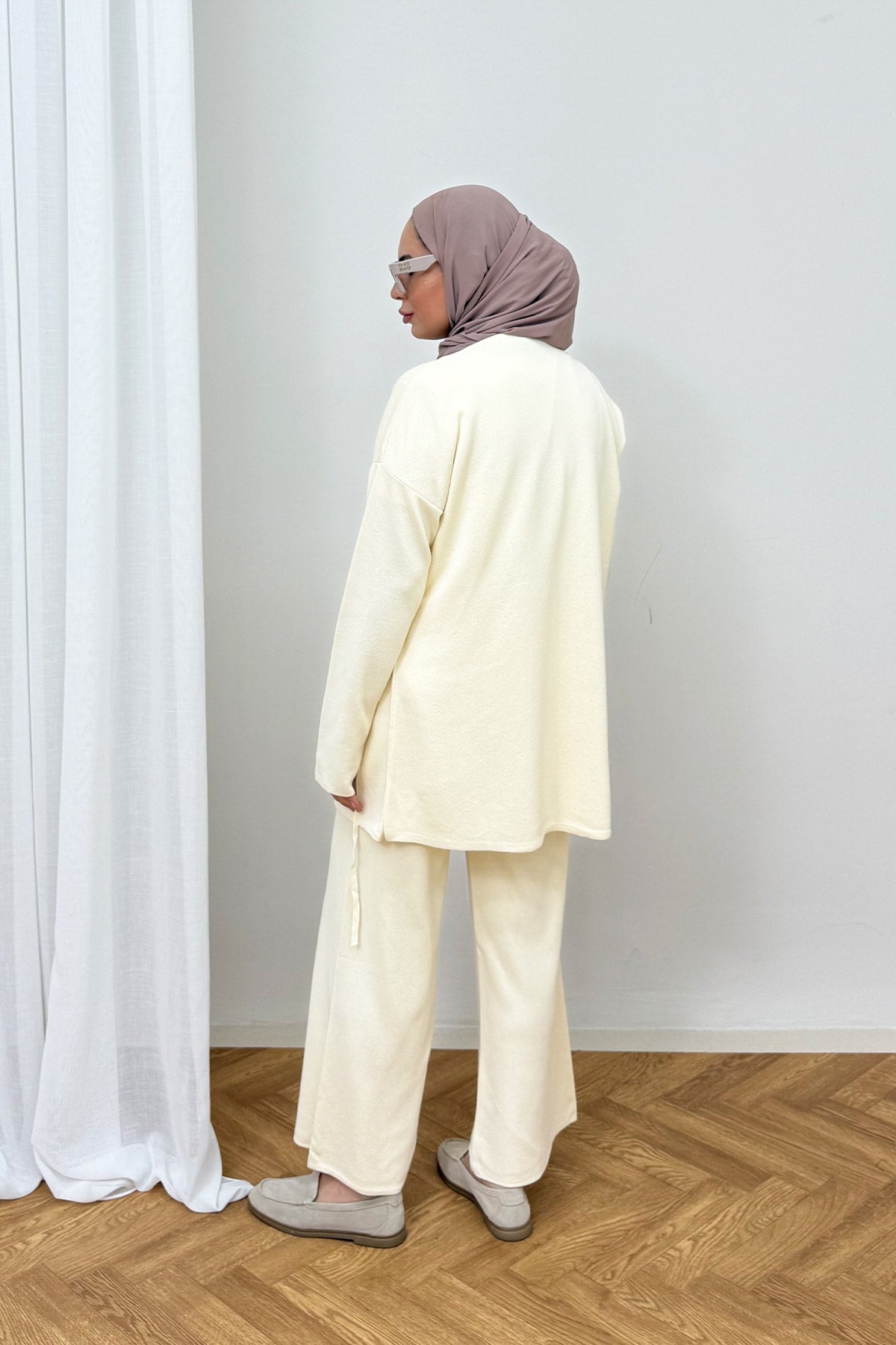 Düğmeli Triko Takım 87-25310