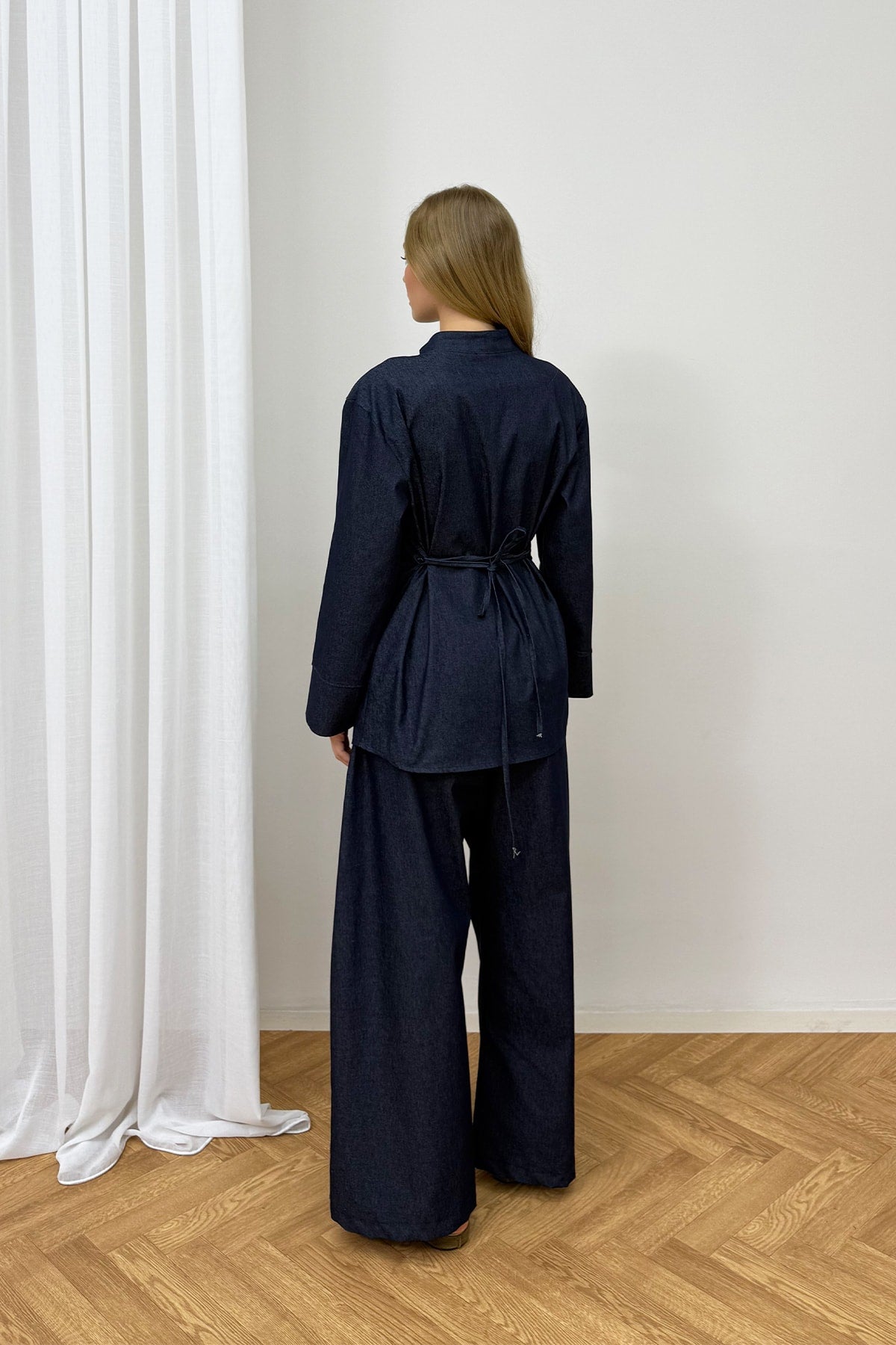 Bağlamalı Denim Takım 32-3006