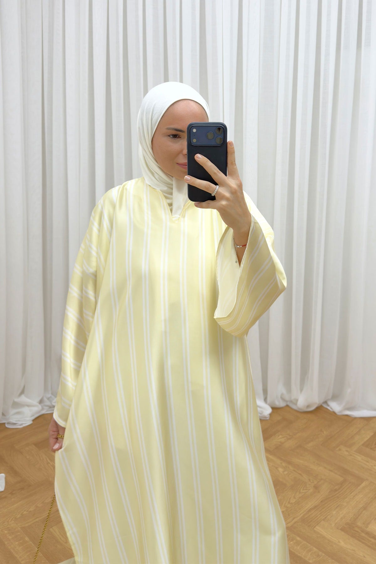 Çizgili Yırtmaçlı Tunik 3-4536