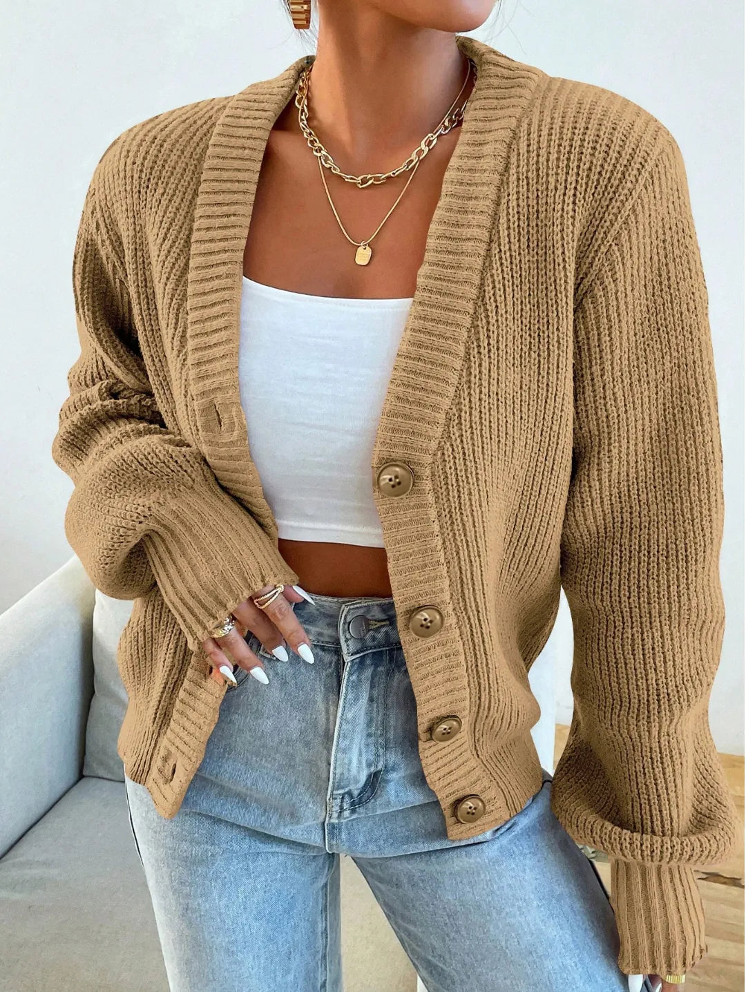 Mng Selanik Crop Hırka
