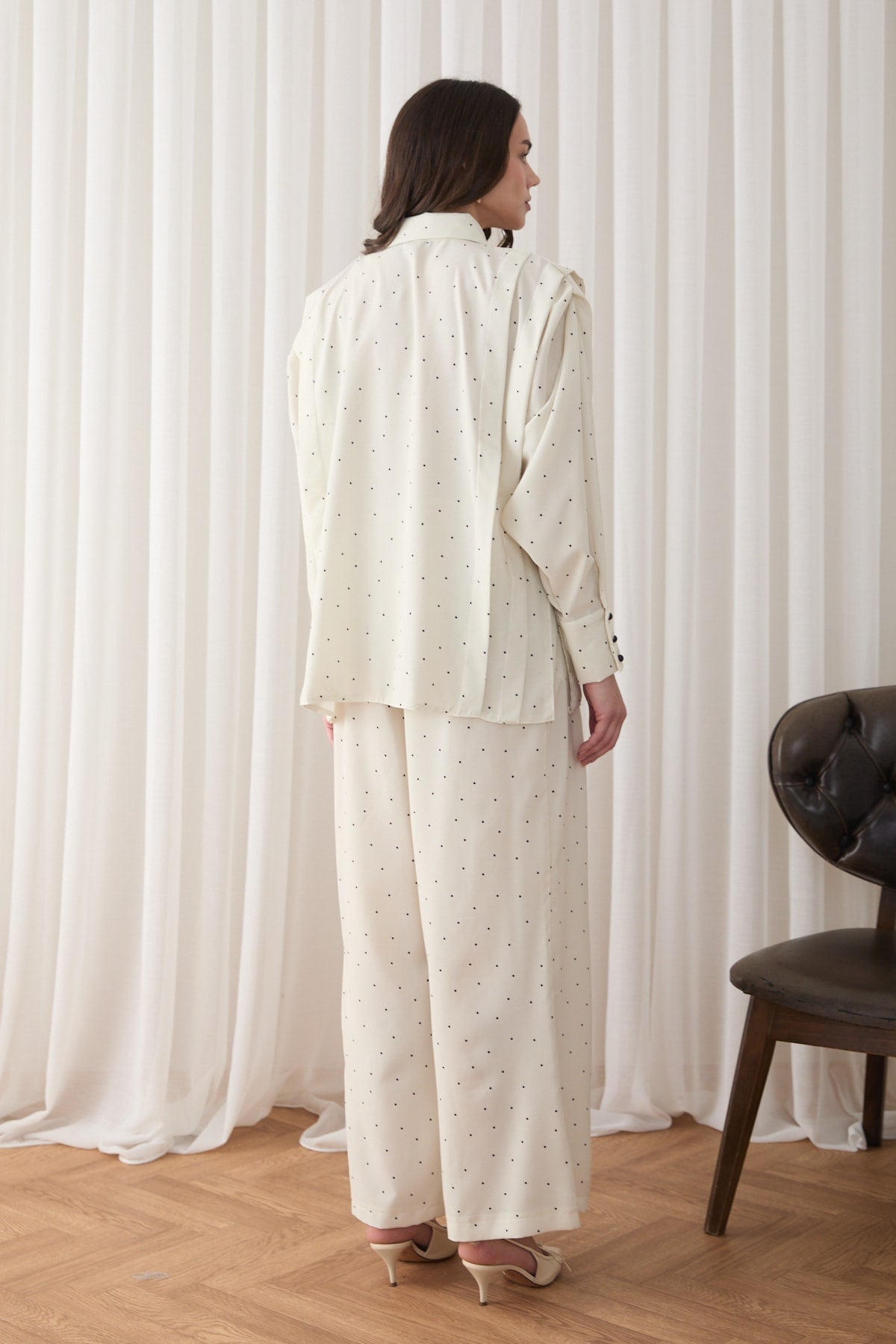 Puantiye Pantolonlu Takım 32-2876