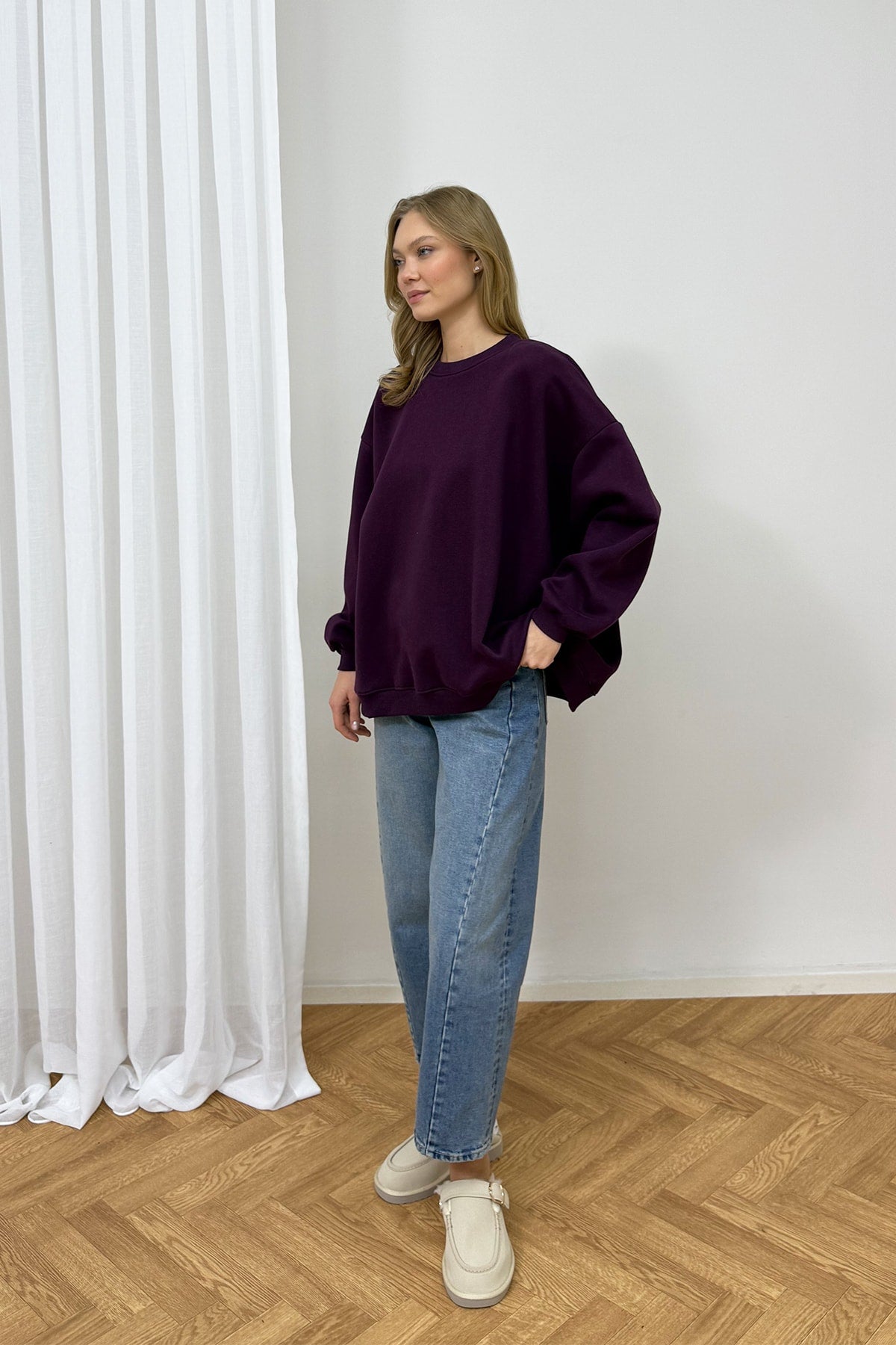 Şardonlu Üç İplik Sweat 102-2762