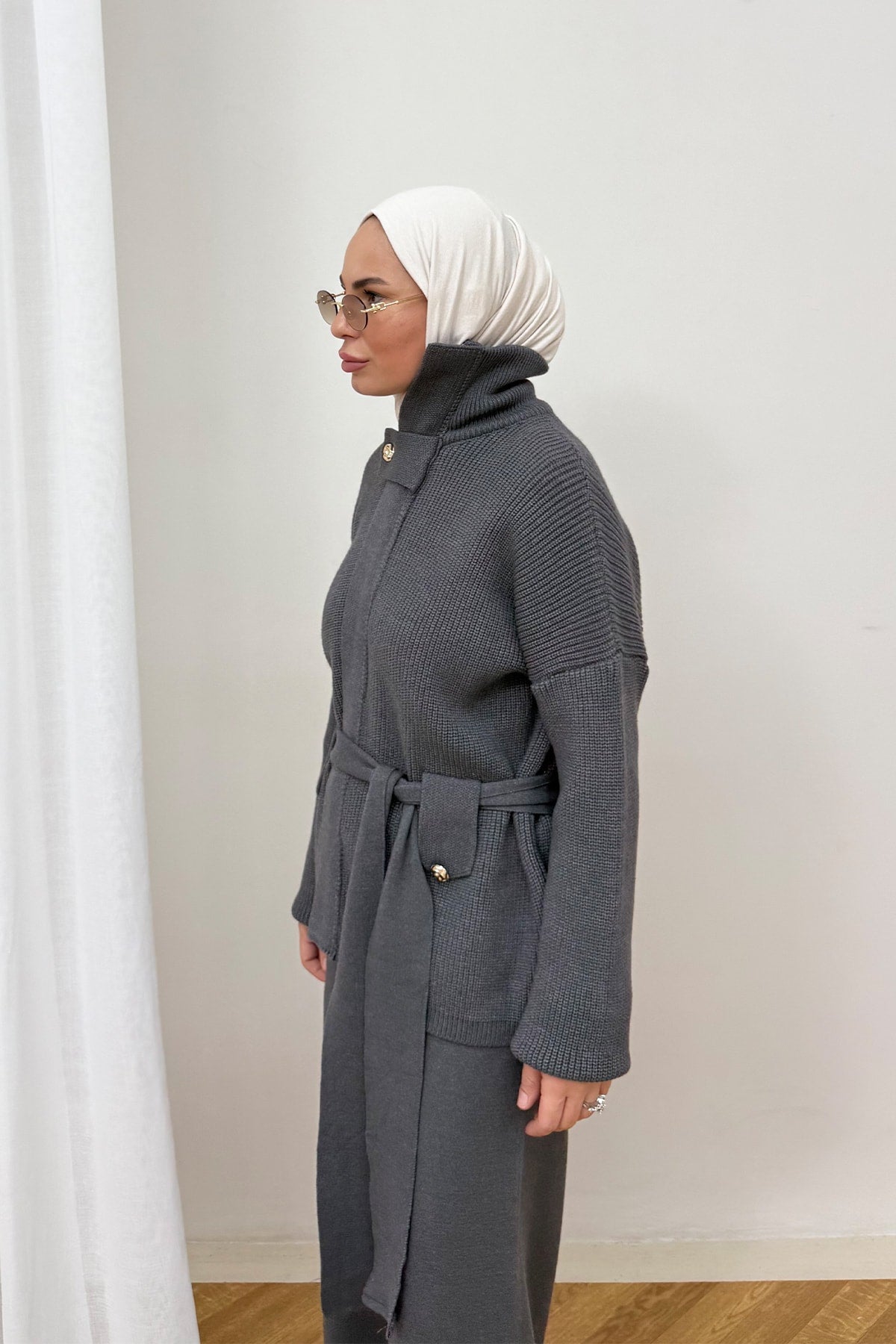 Kuşaklı Triko Takım 87-2680