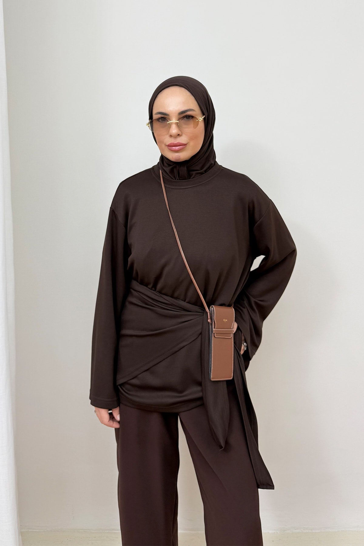 Şal Detaylı Tunik 3-4585