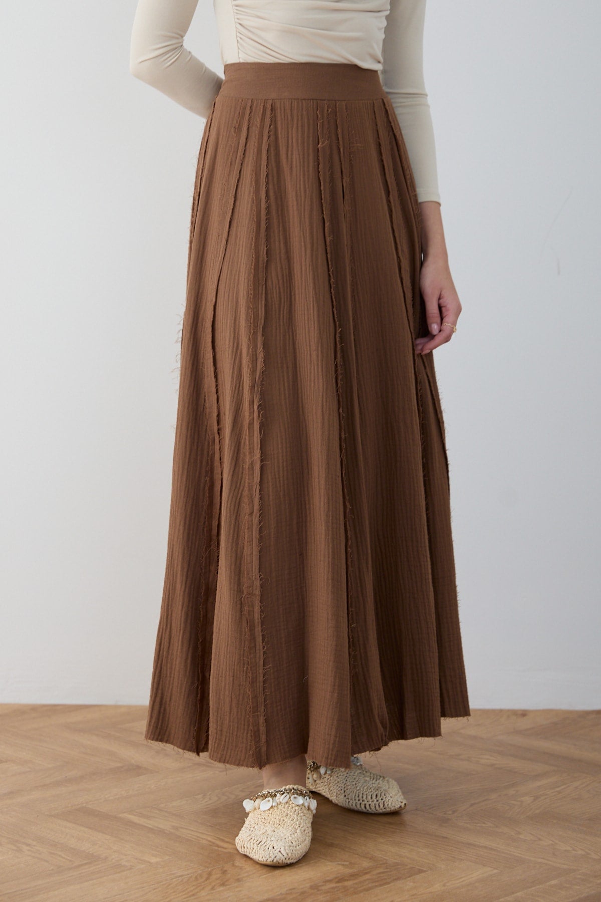 Müslin Parçalı Etek 32-2850