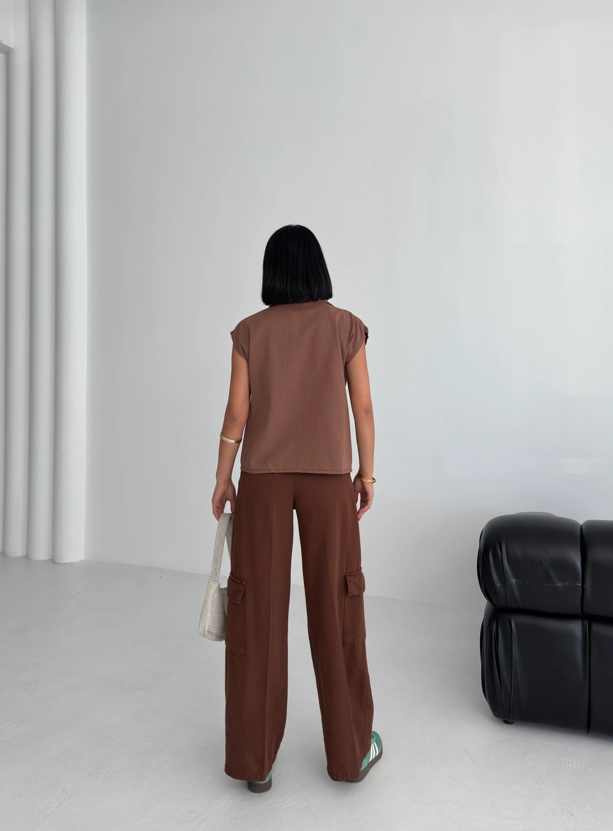 Gabardin Keten Yelek