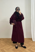 Kürklü Uzun Triko Hırka 92-9206