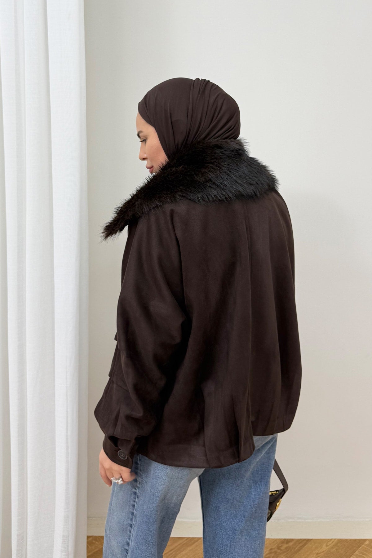 Süet Kürklü Mont 12-70212