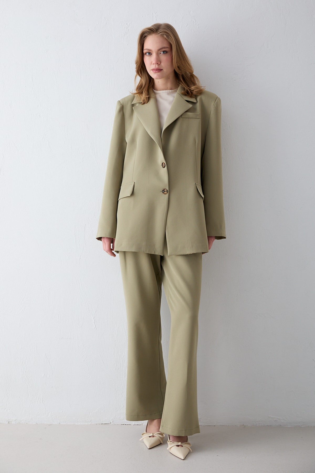Oversize Ceketli Takım 32-2734