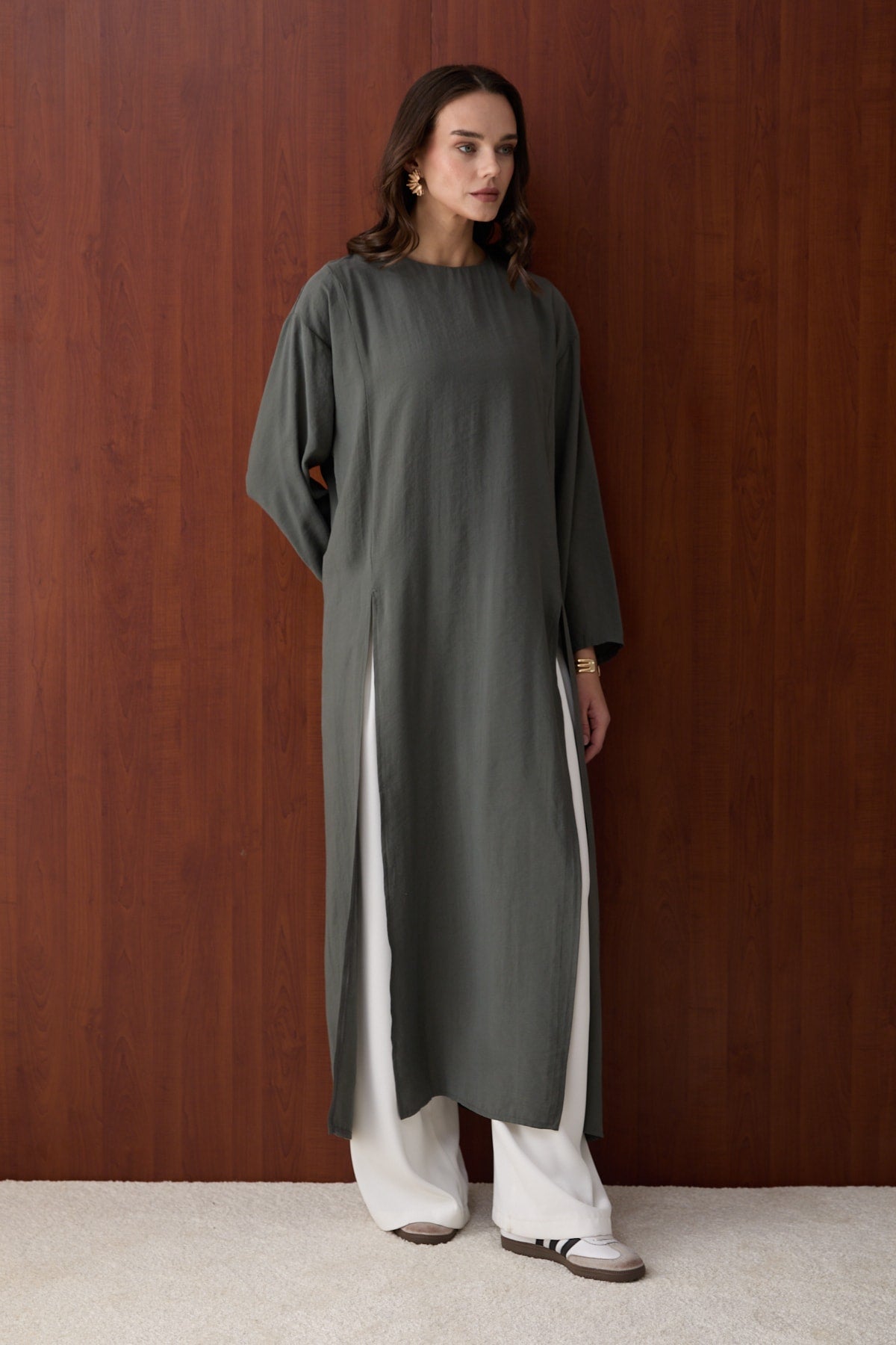 Yırtmaçlı Modal Tunik 32-2880
