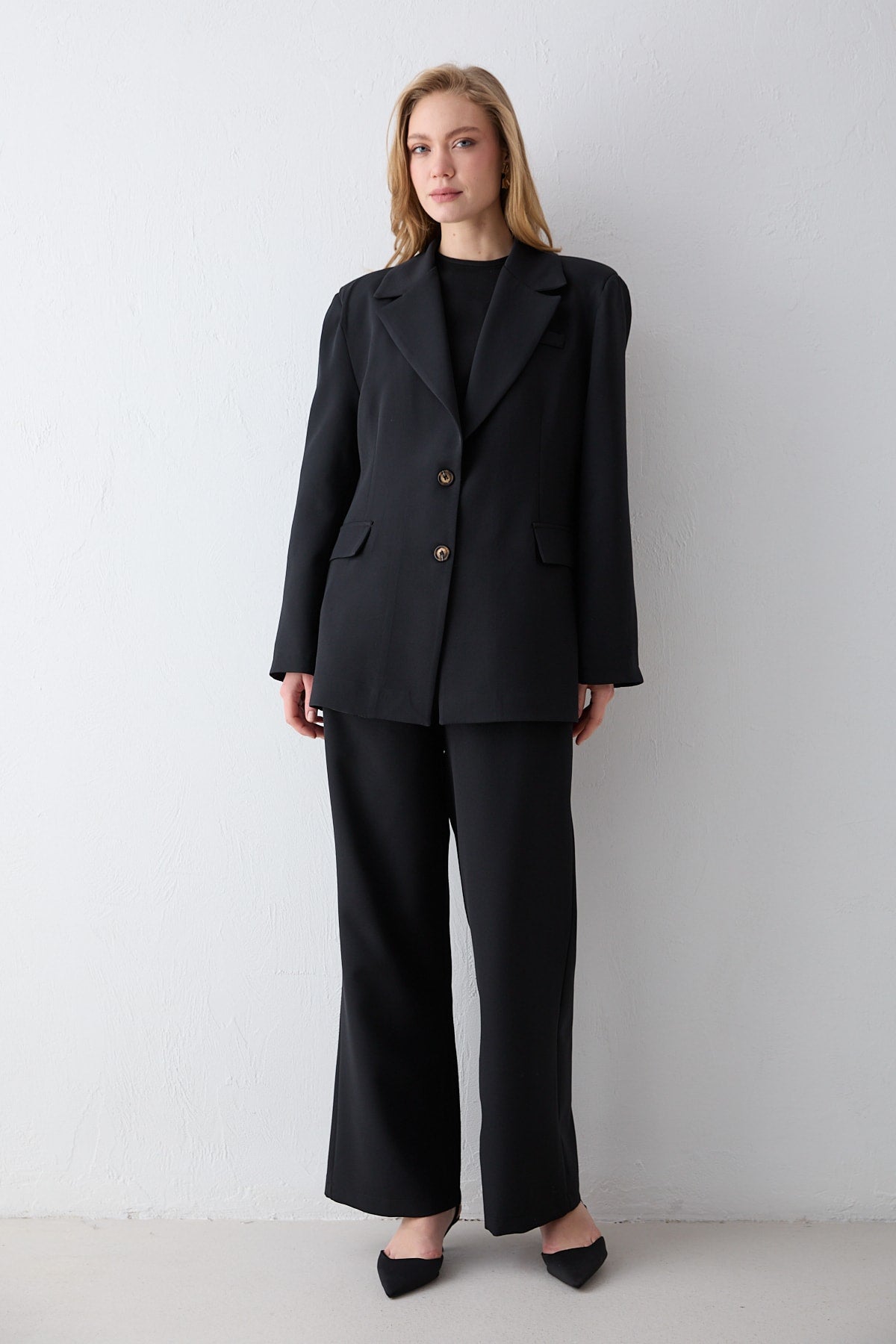 Oversize Ceketli Takım 32-2734